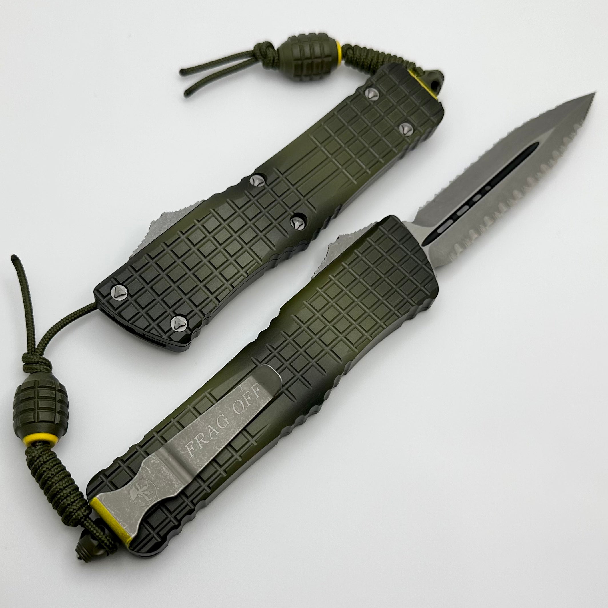 Ultimate Microtech Combat Troodon Frag Off Green 2024 - Premium Tactical Knife