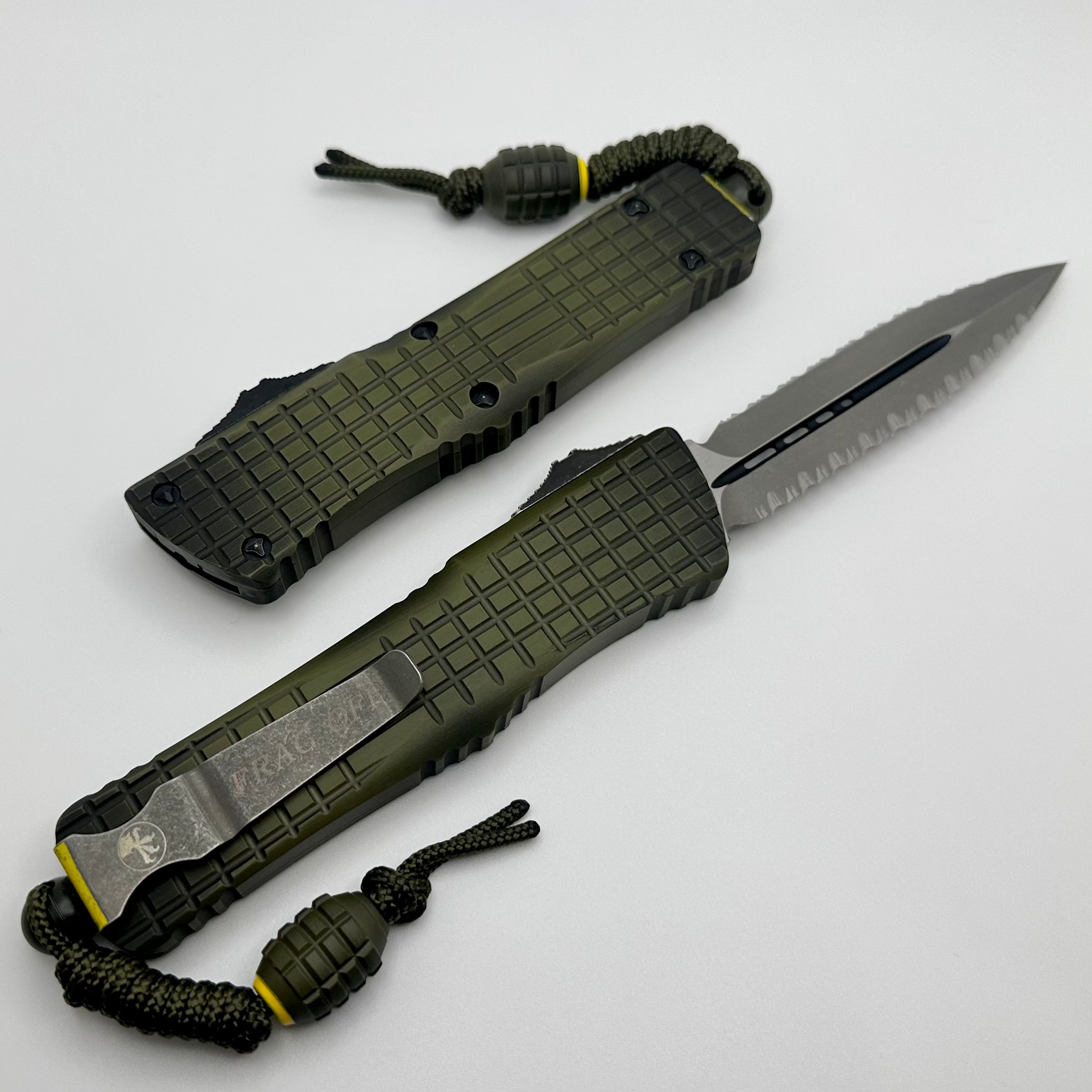 Premium Microtech Combat Troodon OTF Knife - Frag Off Green (2022 Model)