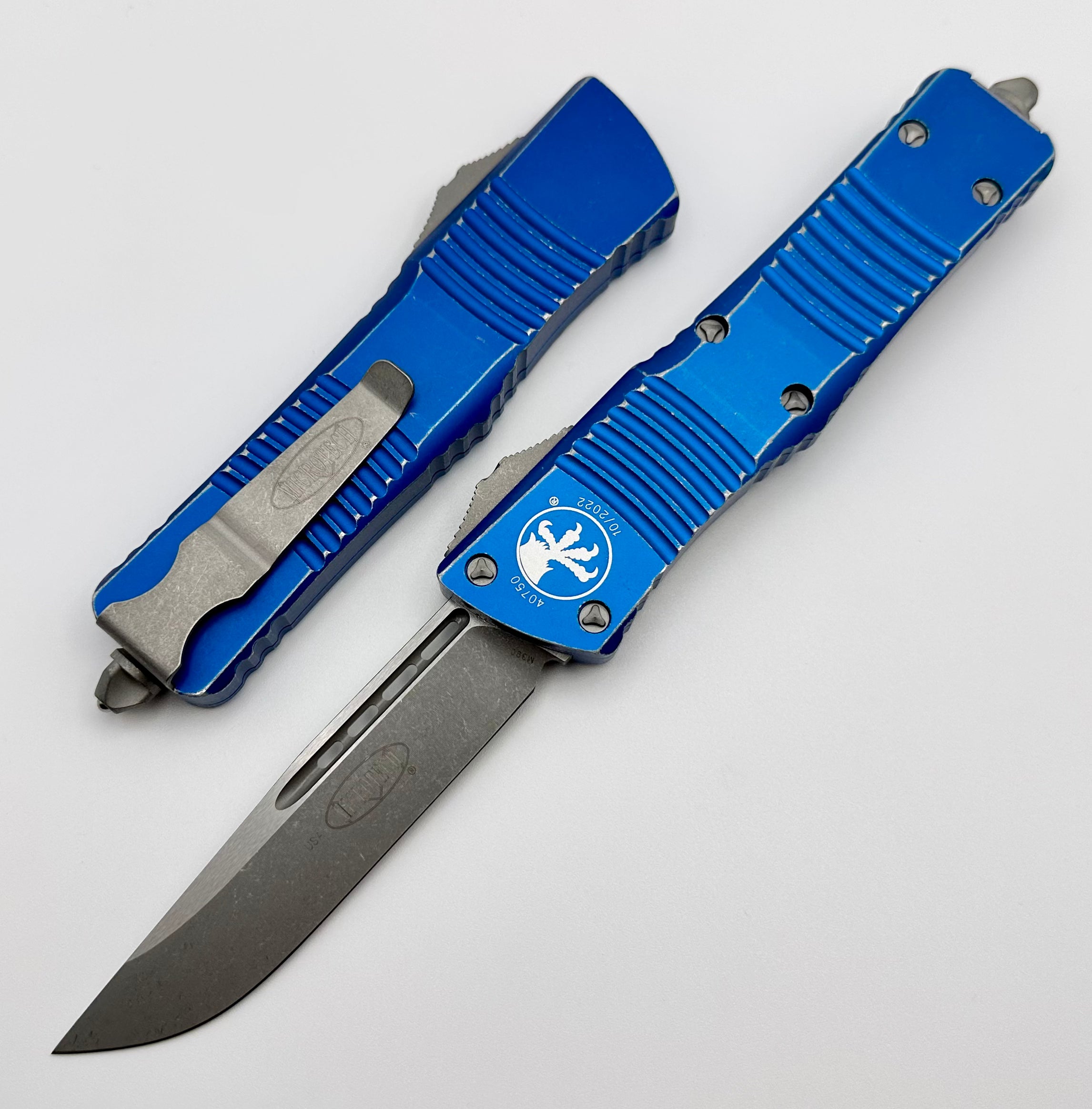 Microtech Combat Troodon Apocalyptic Blue Tactical Knife - Ultimate EDC Tool