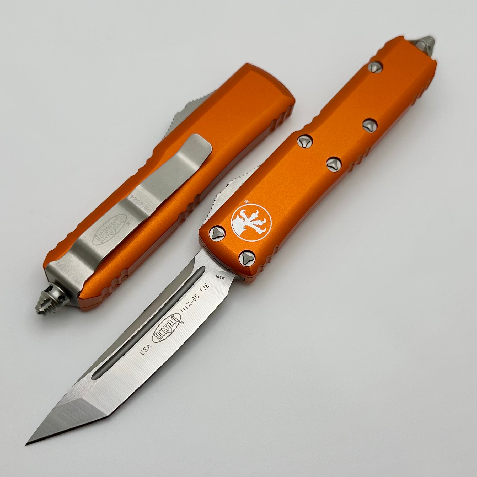 Microtech UTX-85 Tanto Satin & Orange EDC Knife - Premium Everyday Carry