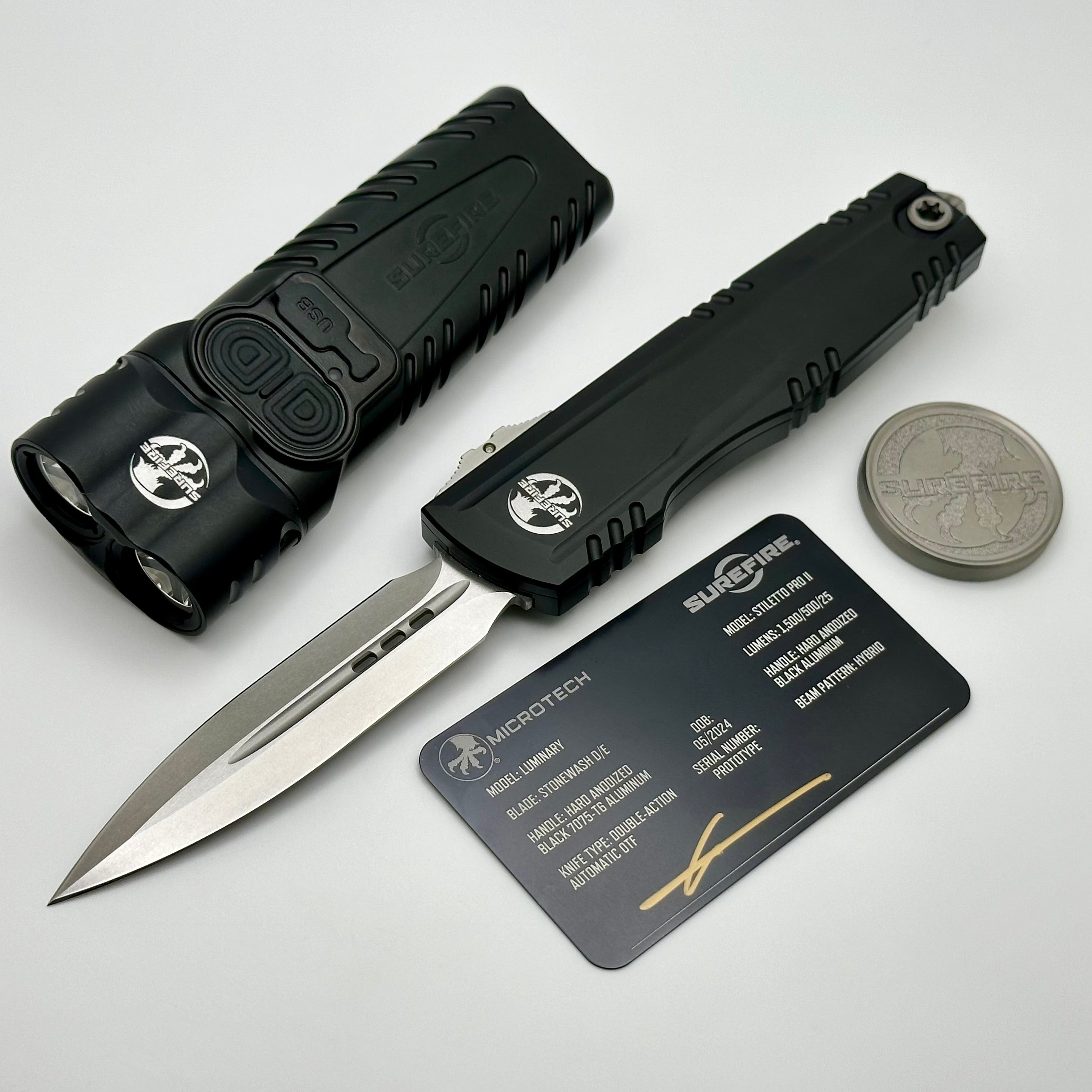 Ultimate Prototype Set: Microtech Luminary & Surefire Stiletto Pro II