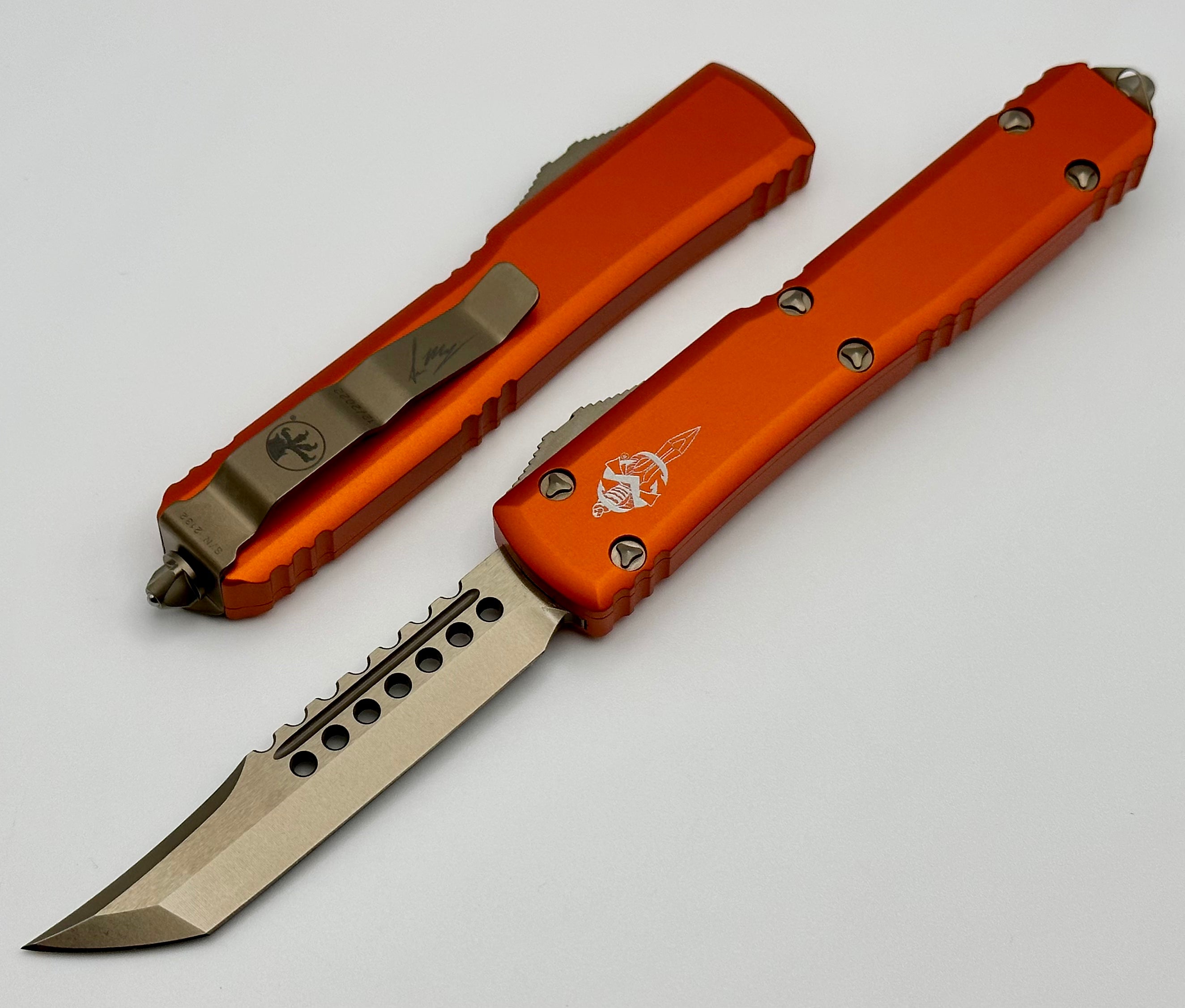 Microtech Ultratech Hellhound Bronze & Orange - Premium OTF Knife