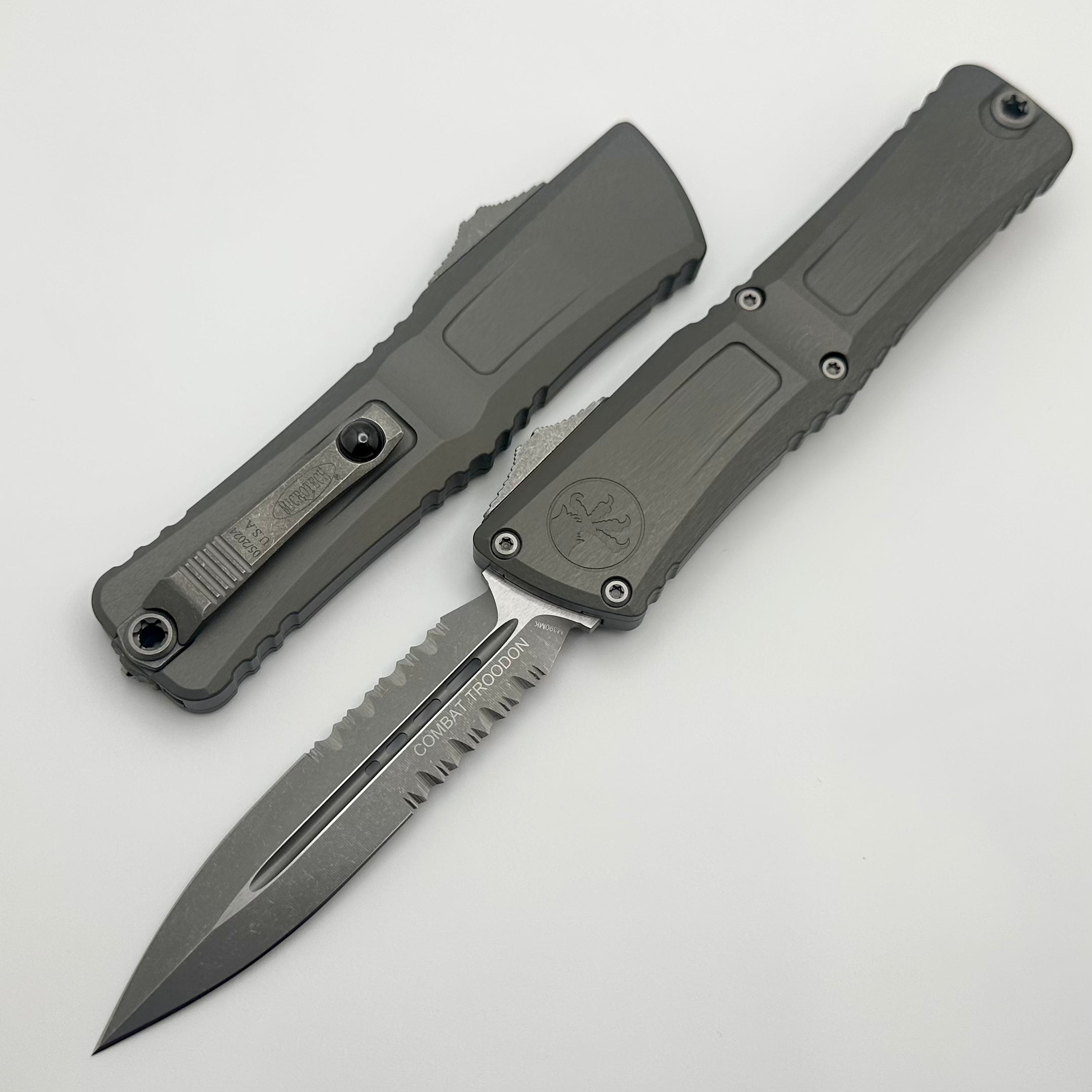 Microtech Combat Troodon Gen III Apocalyptic Double Edge Knife - Premium Tactical OTF Blade