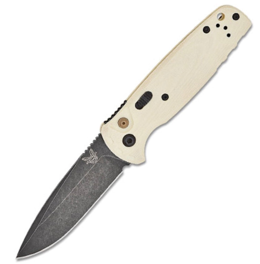 Benchmade CLA Premium Automatic Knife - White/Ivory G-10 & MagnaCut Blade
