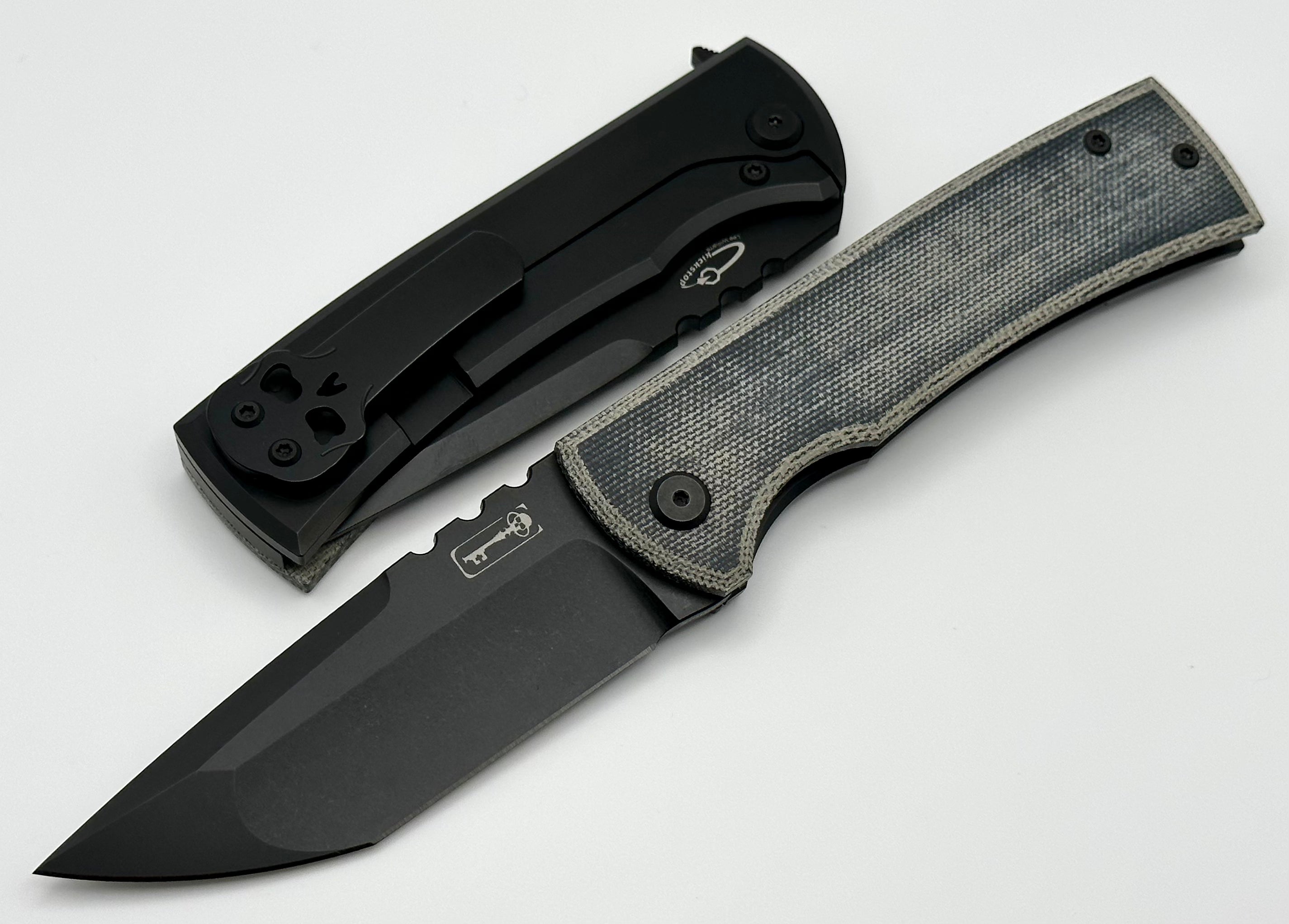 Chaves Ultramar Redencion 229 Kickstop - Exclusive Blue Denim Micarta & M390 PVD Tanto Knife