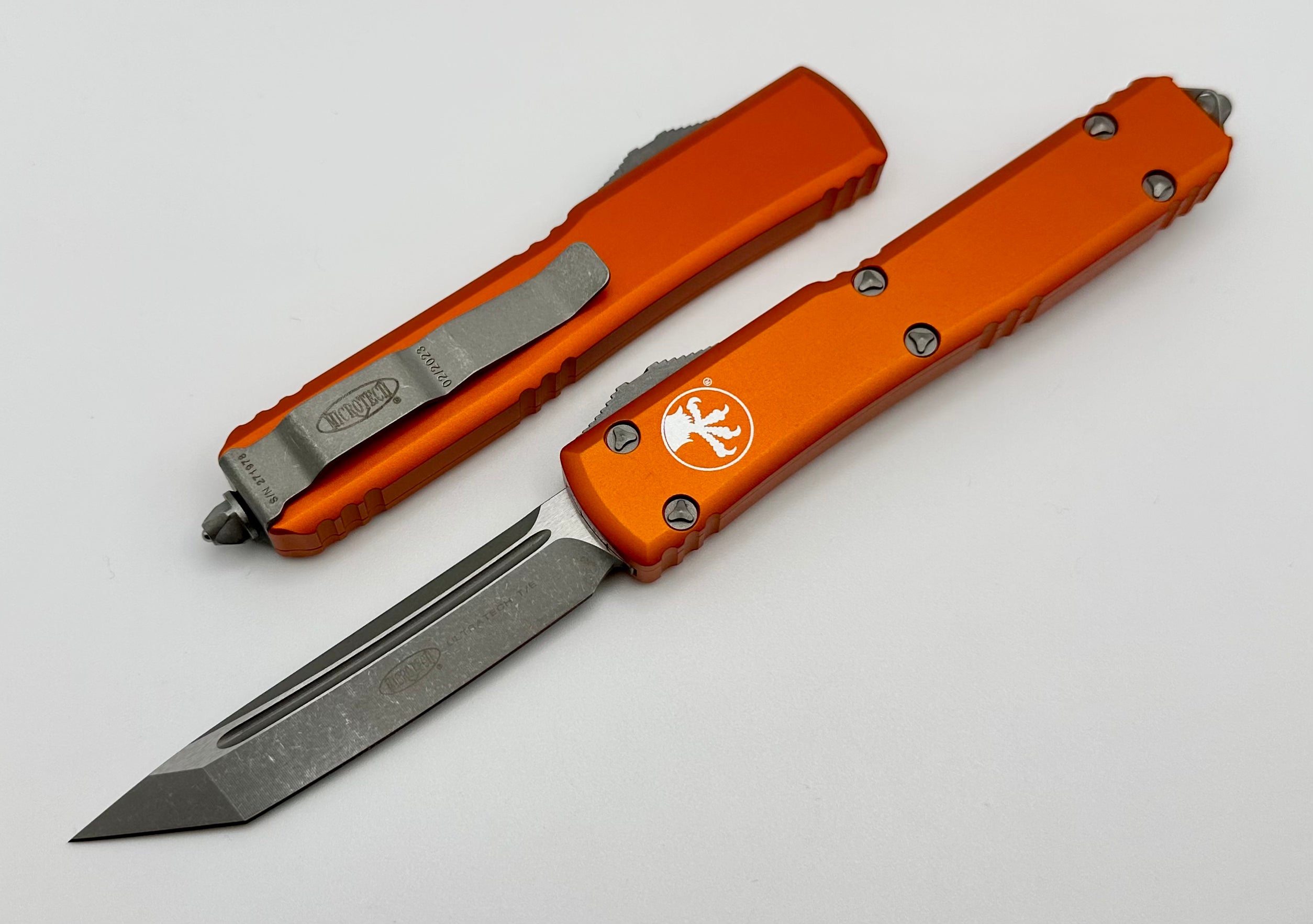 Microtech Ultratech Tanto Edge Apocalyptic Standard & Orange 123-10APOR - Premium Tactical Knife