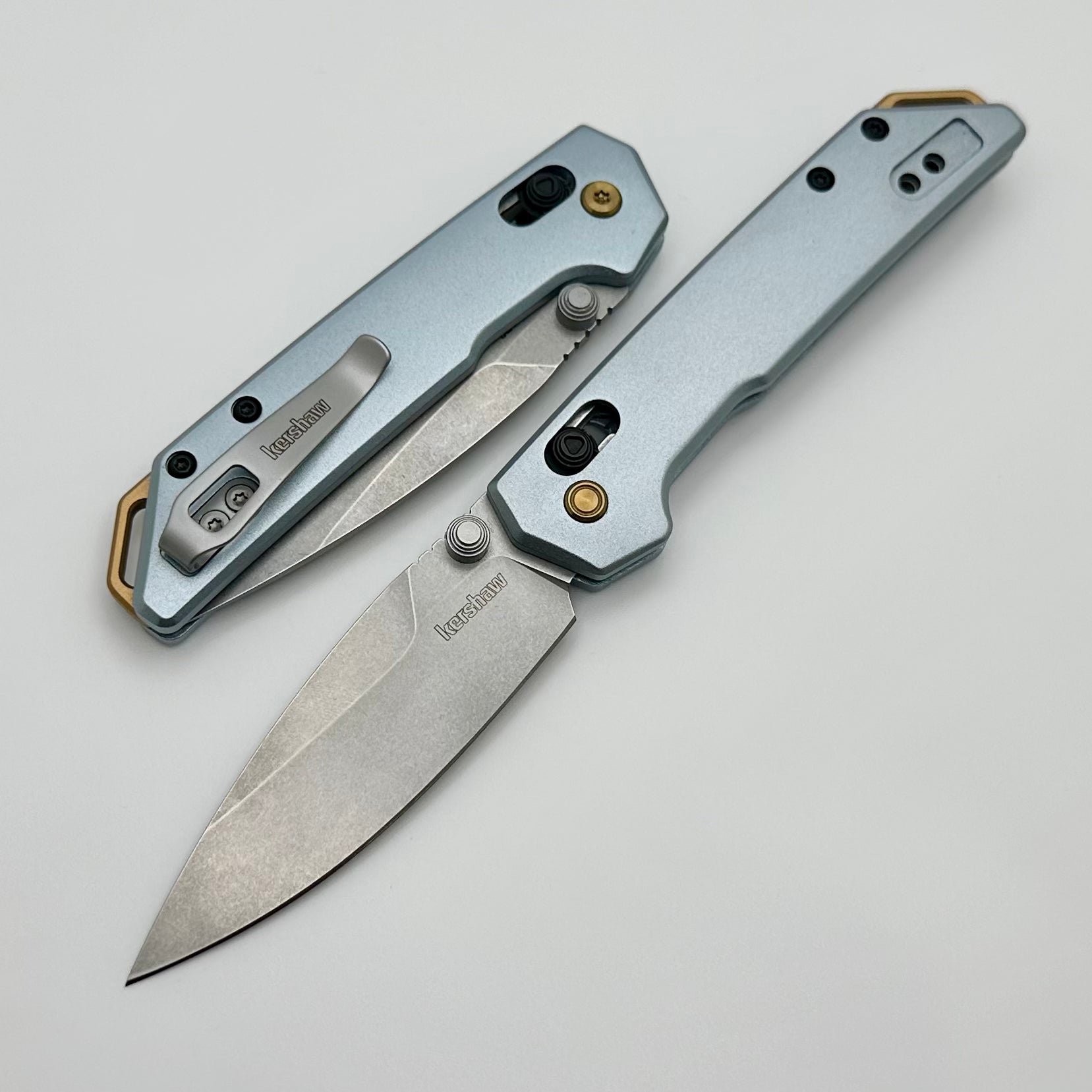 Kershaw Premium Mini Iridium EDC Knife with D2 Blade & Aluminum Handle