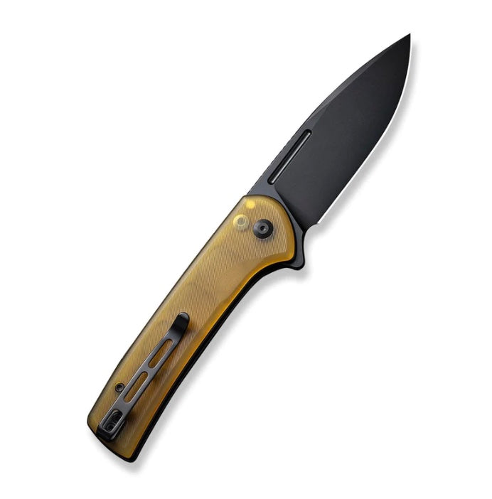 Civivi Conspirator Premium Button Lock Flipper Knife - Ultem Handle & Black Nitro-V Blade