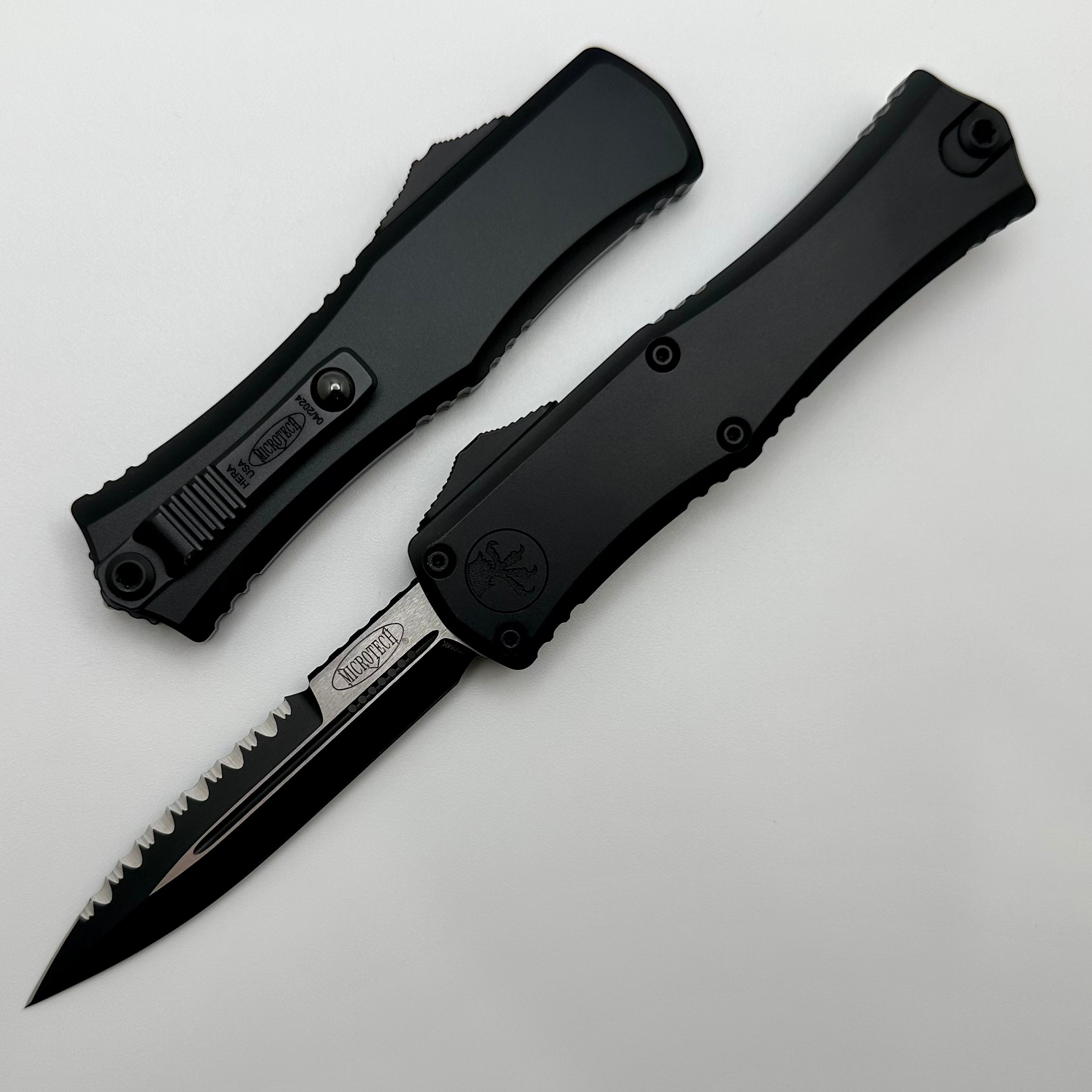 Microtech Mini Hera Tactical Knife - Ultimate Serrated Bayonet Edition