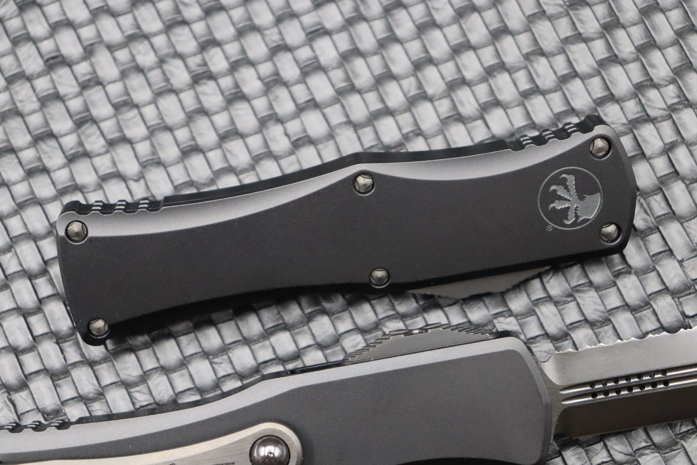 Premium Microtech Hera Shadow DLC Double Edge Serrated Knife - Ultimate Tactical EDC