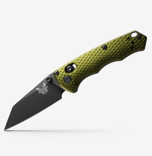 Premium Benchmade Full Immunity Knife - Woodland Green Aluminum & CPM-M4 Blade