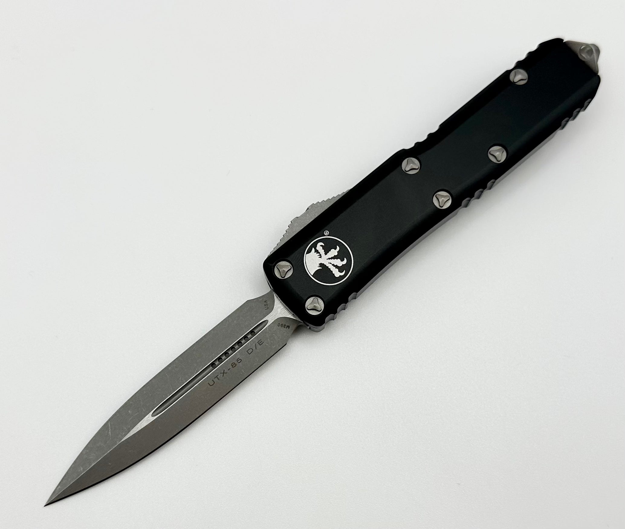 Microtech UTX-85 Apocalyptic Black D/E EDC Knife - Ultimate Compact Carry