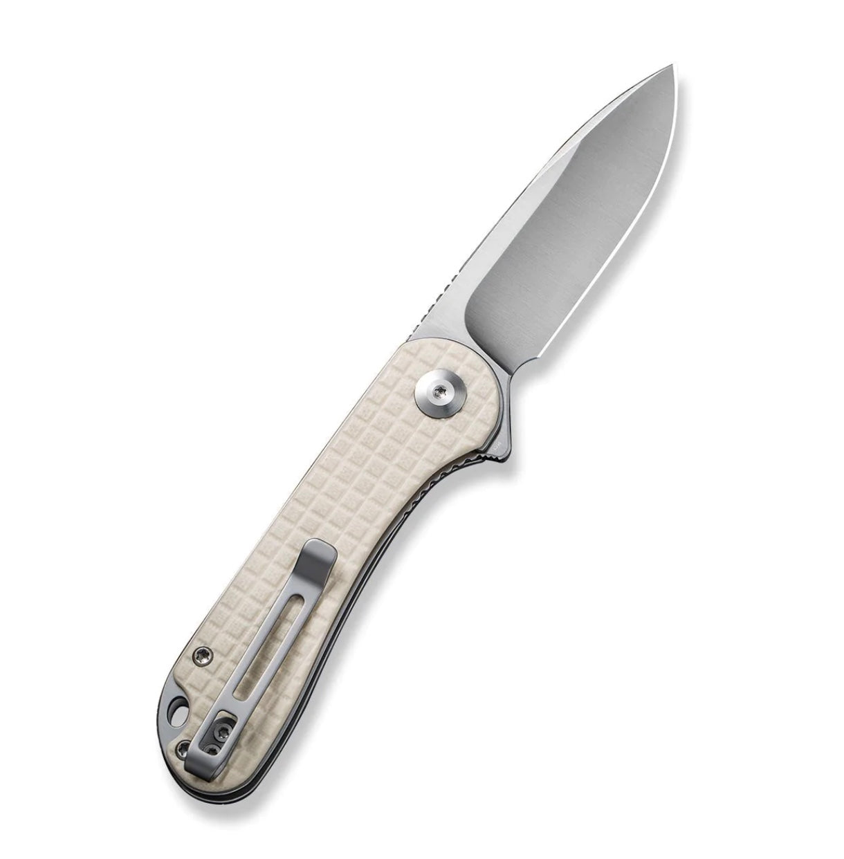 Civivi Elementum Premium Flipper Knife - Ivory White G-10 Handle & Satin D2 Blade