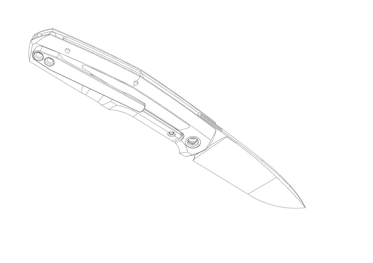 Premium FIF18 Titanium Folding Knife with Carbon Fiber Inlay & M398 Steel - Limited Pre-Order