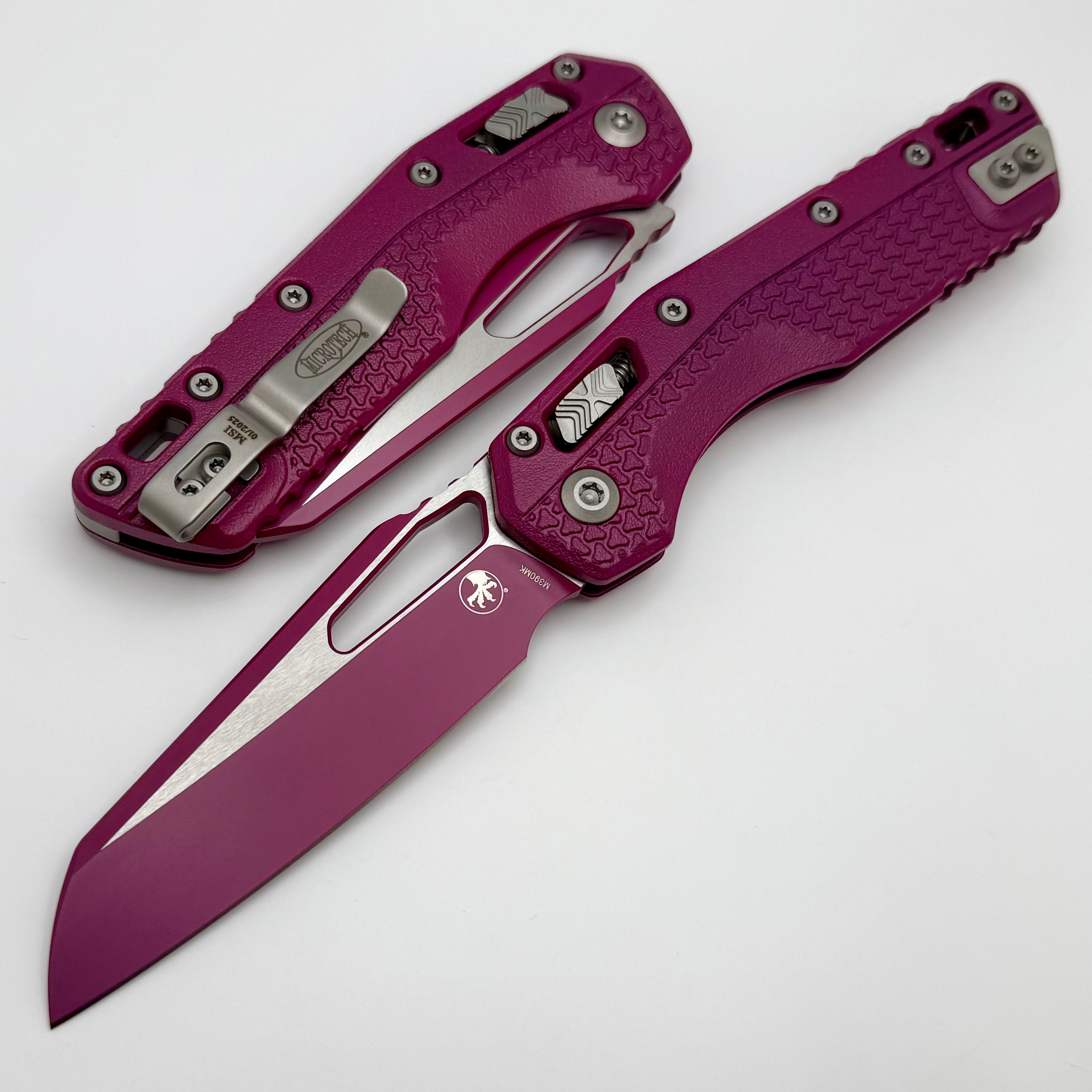 Microtech MSI RAM LOK Premium Folding Knife - Sangria Cerakote & Polymer Handle