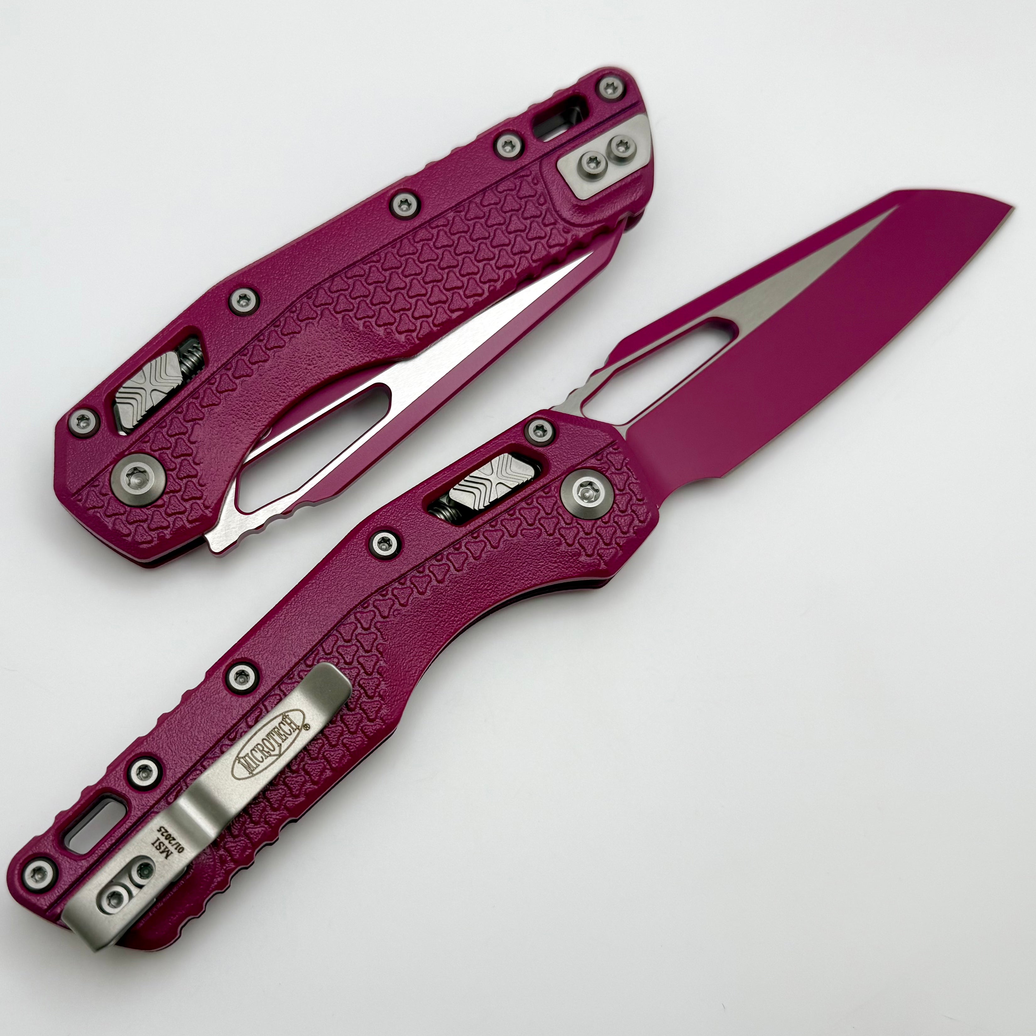 Microtech MSI RAM LOK Premium Folding Knife - Sangria Cerakote & Polymer Handle