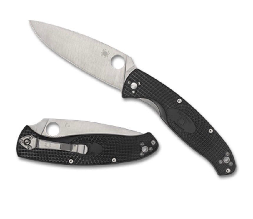 Spyderco Resilience Lightweight EDC Knife - Black FRN & 8Cr13MoV Steel