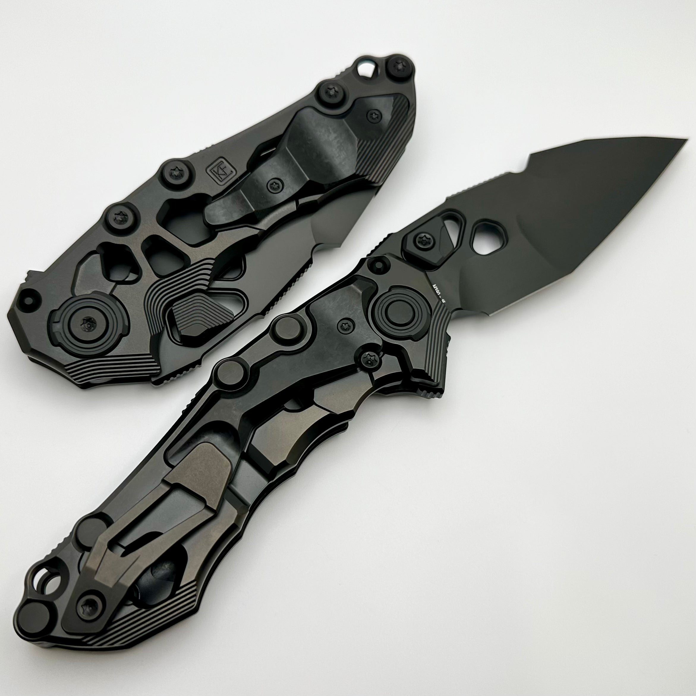 Premium CKF Traktor DLC Titanium/Carbon Fiber Knife with M390 Blade