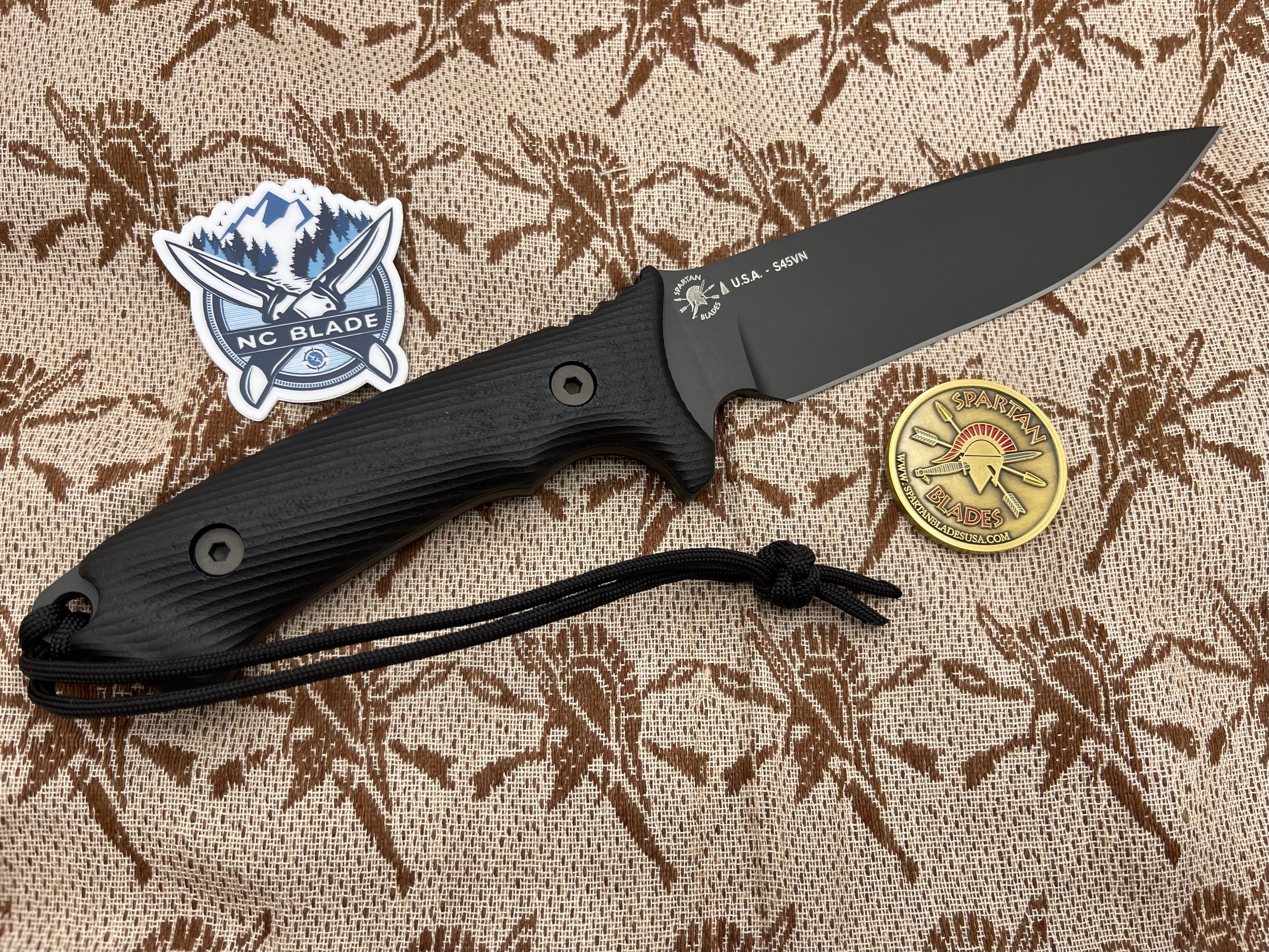 Premium Spartan Harsey Difensa Tactical Knife - Black