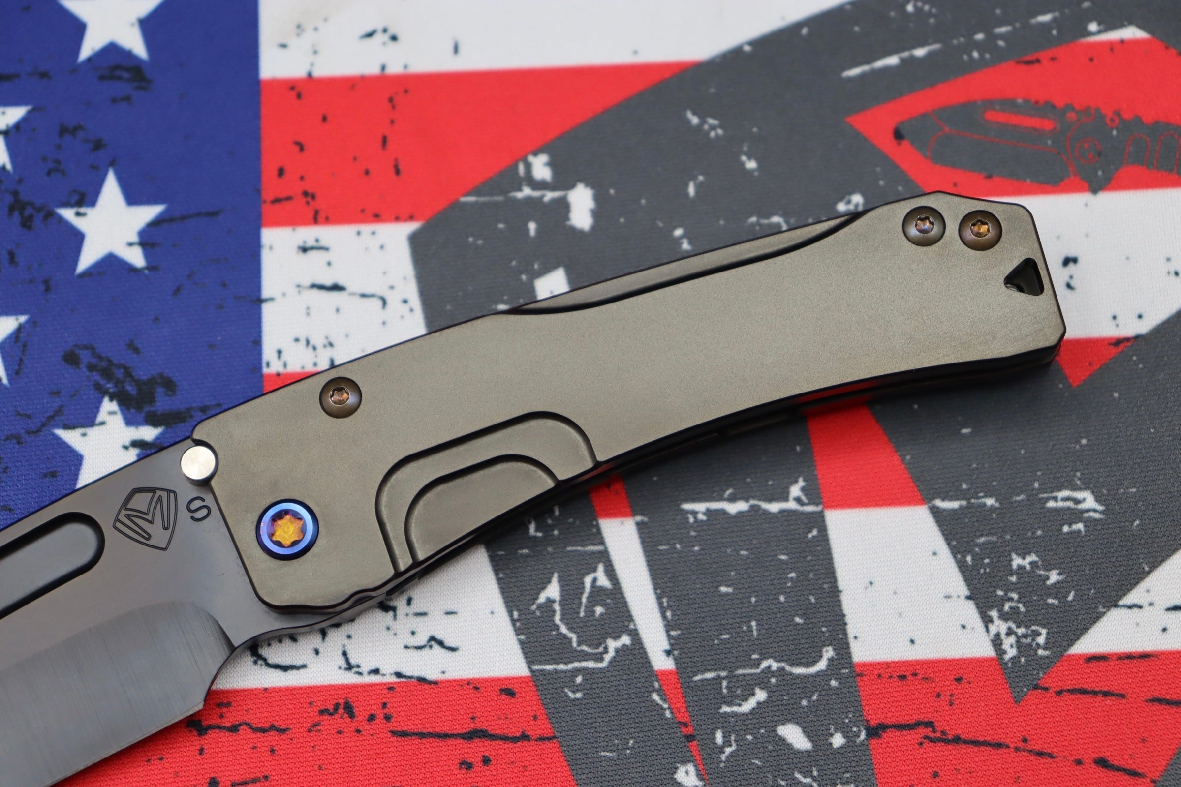 Medford Slim Midi Tanto EDC Knife - Premium PVD Coated S35VN Blade & Flamed Hardware