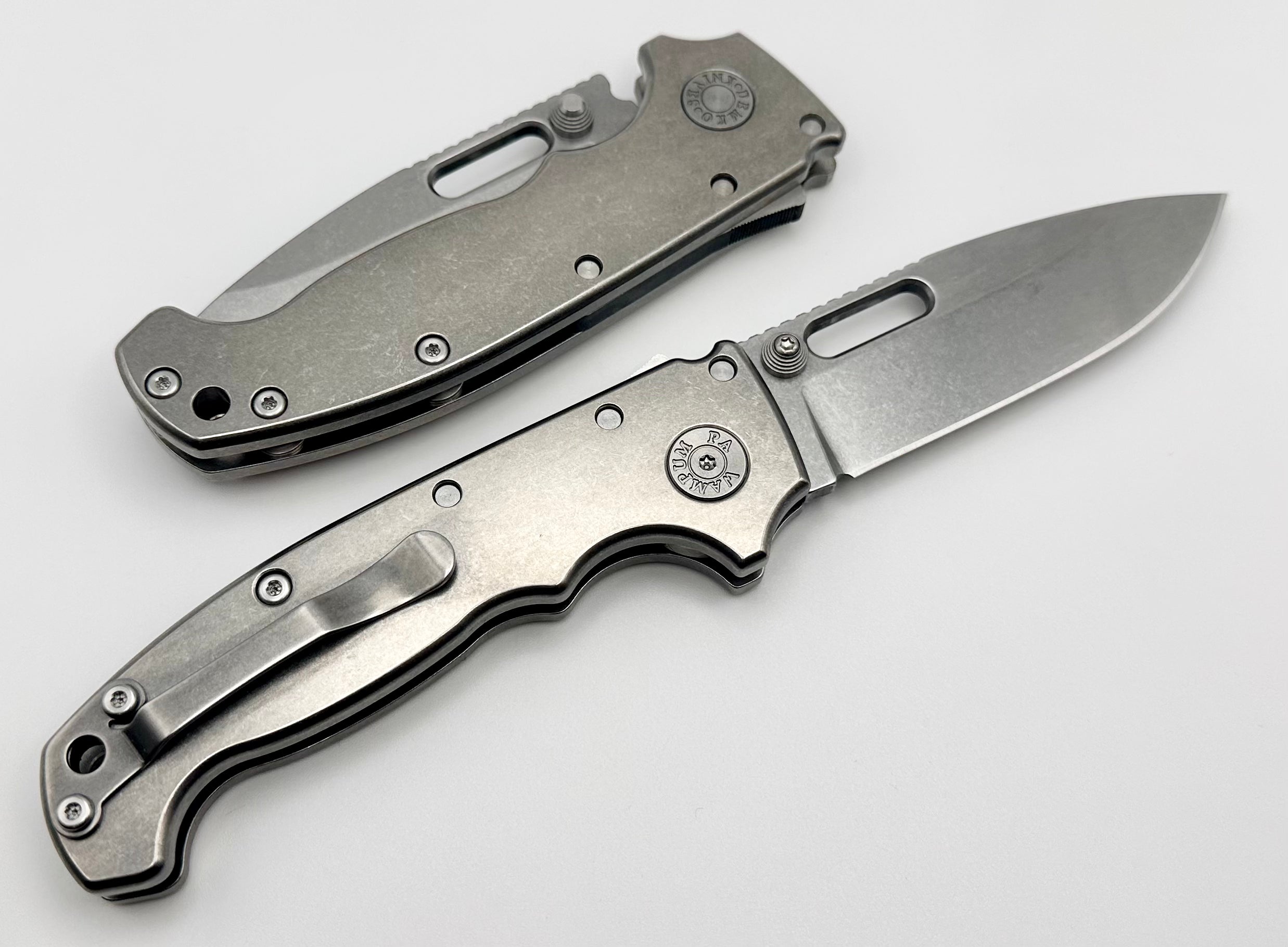 Premium Demko MG AD20 Drop Point Knife - 3V Steel & Smooth Titanium (Limited Edition)