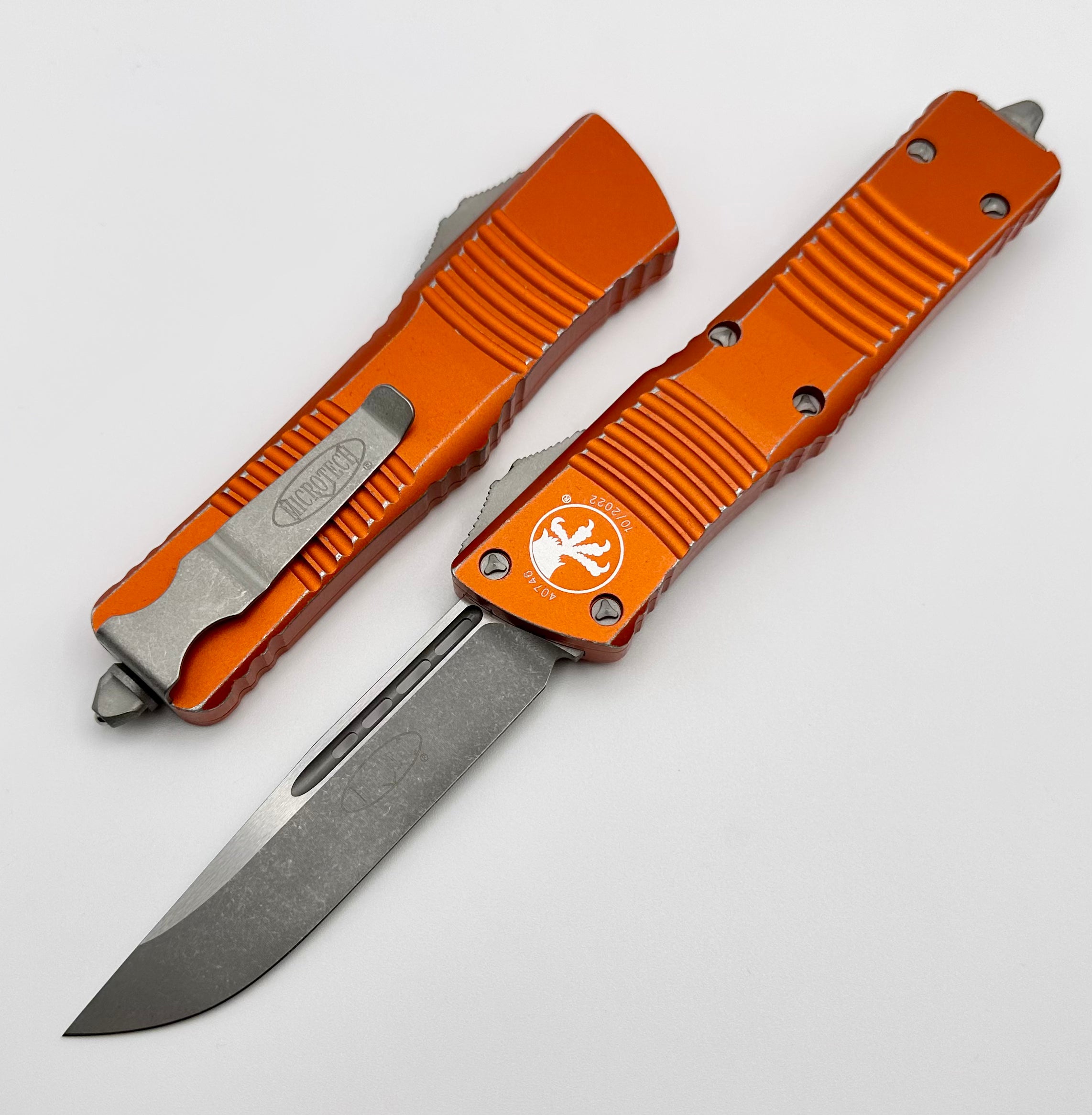 Premium Microtech Combat Troodon OTF Knife - Apocalyptic Orange Finish