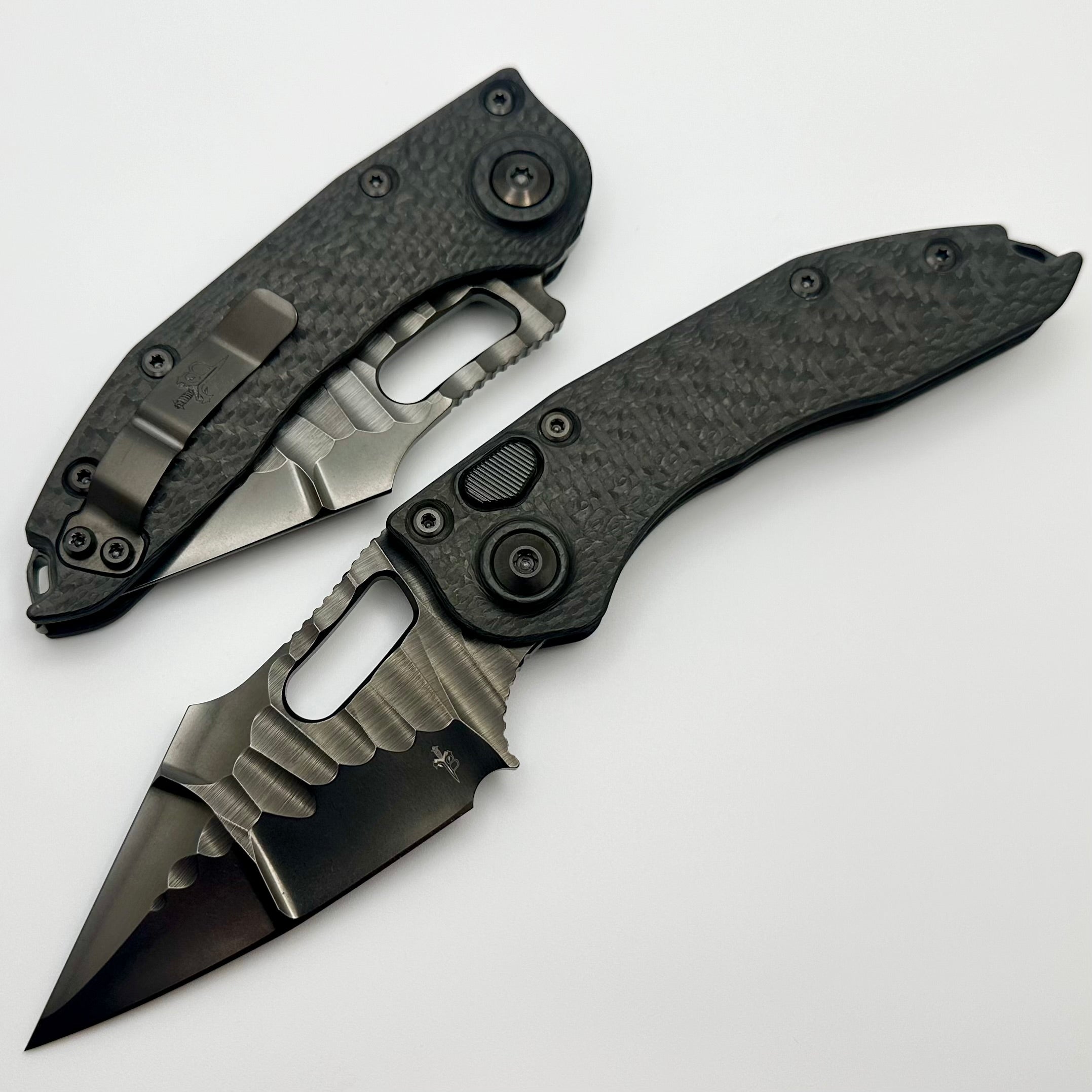 Ultimate Marfione Custom Stitch Auto Knife - DLC Rockstar Edition with Carbon Fiber Handle