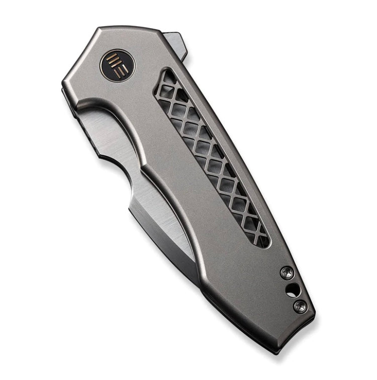 Premium WE Knife Harpen Flipper - Titanium Handles & Satin CPM-20CV Blade