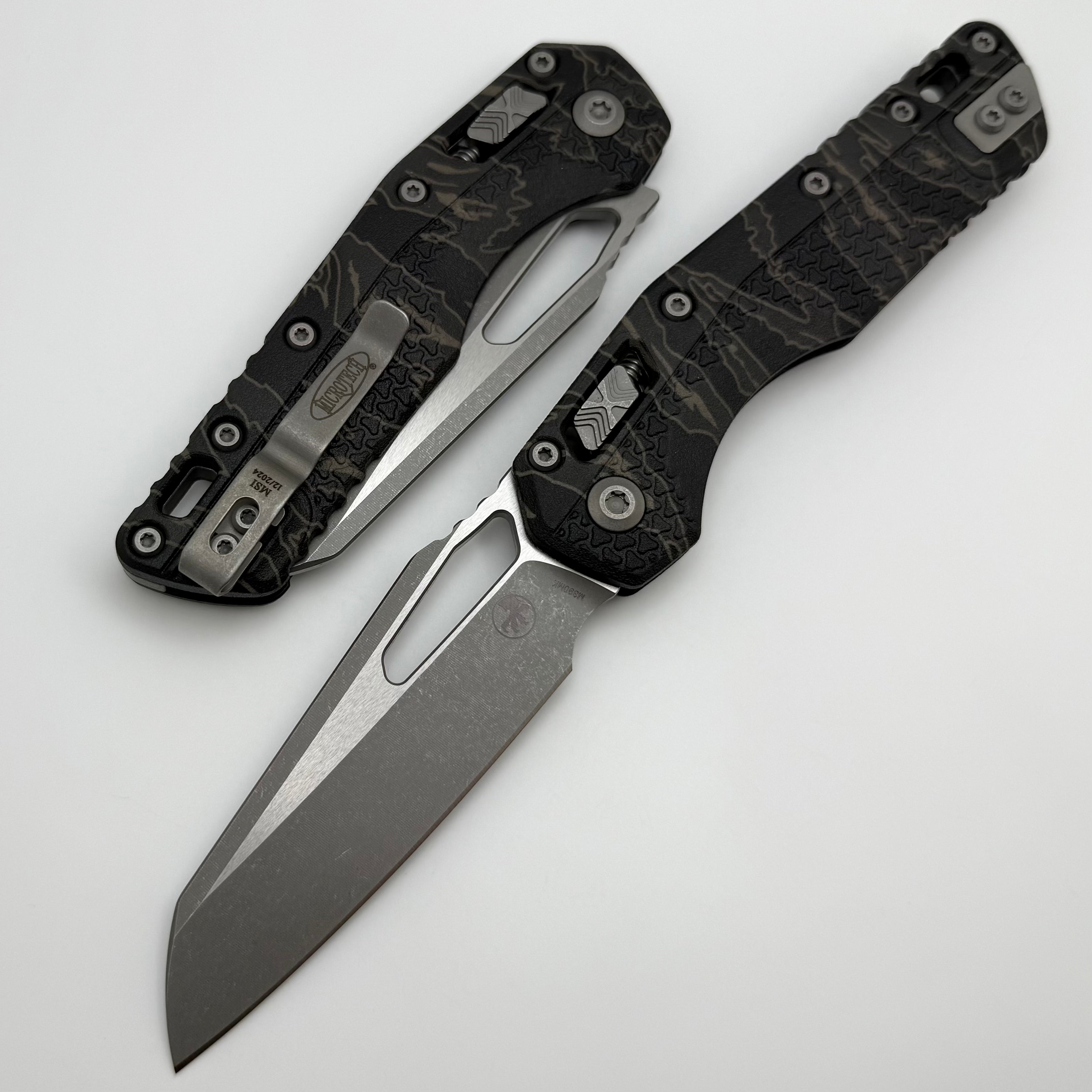 Microtech MSI RAM LOK Tactical Folding Knife - Tiger Stripe Camo & M390MK Steel