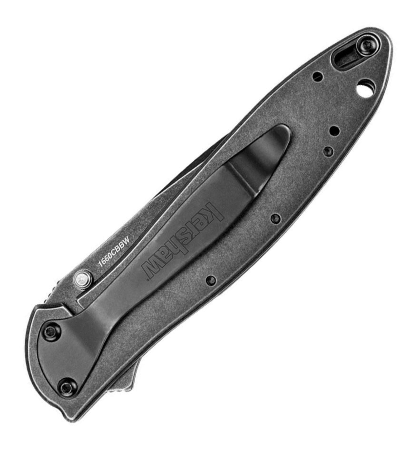 Kershaw Leek Flipper Composite Blade Blackwash 1660CBBW - Premium Everyday Pocketknife