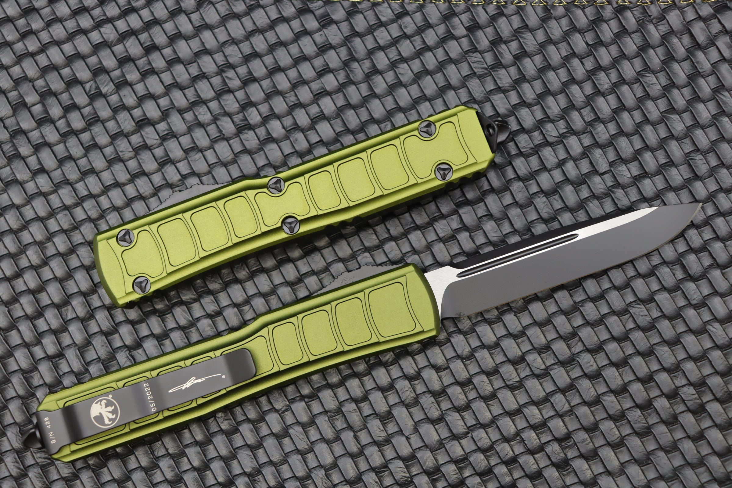 Microtech Ultratech 2 Signature Series OTF Knife - OD Green Single Edge