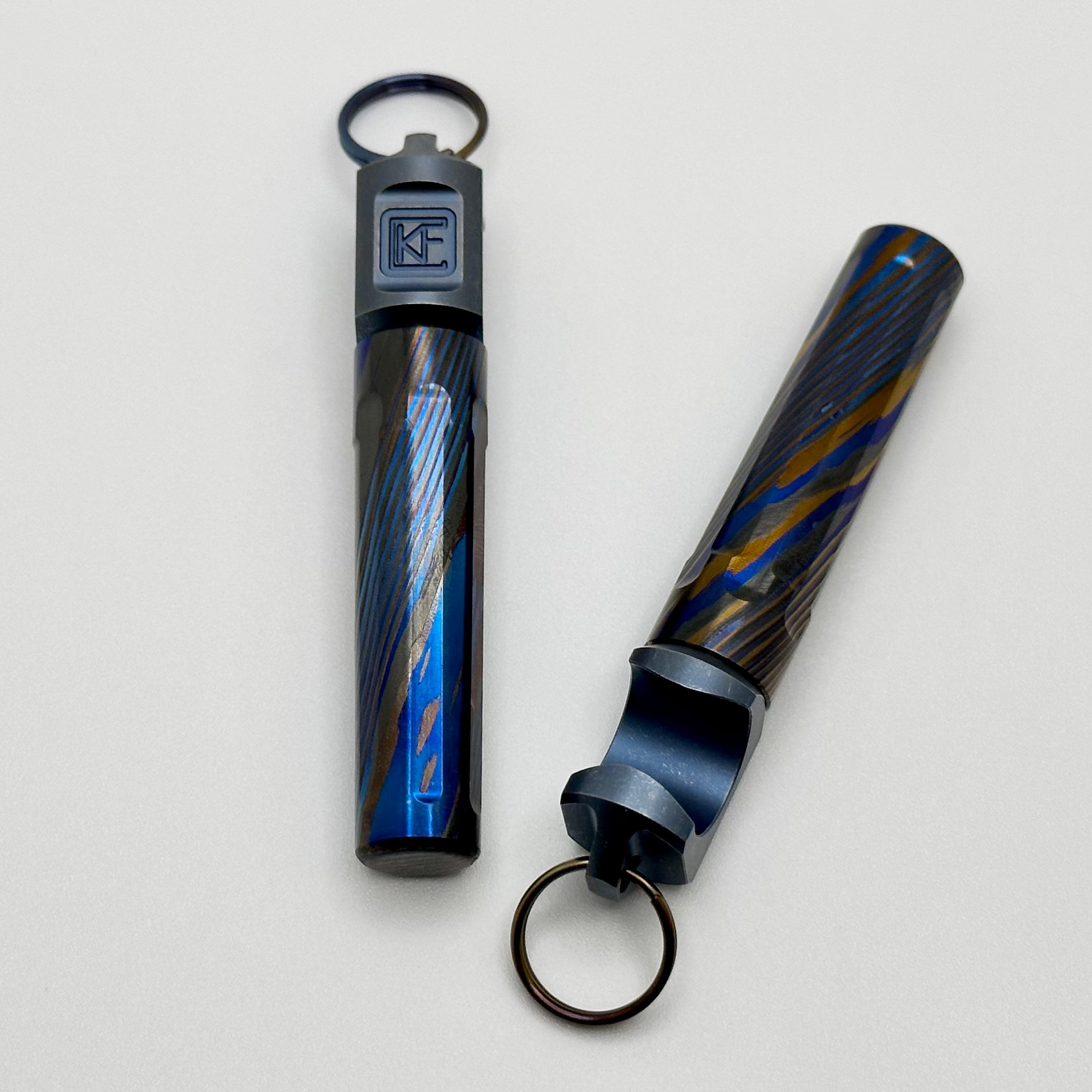 Premium ZircuTi & Titanium Corkscrew Bottle Opener by Custom Knife Factory