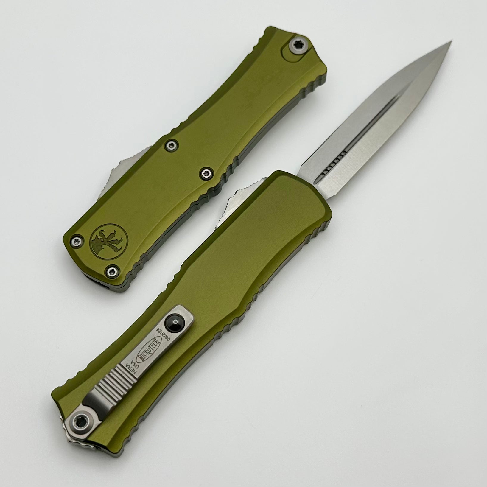 Microtech Mini Hera OTF Knife - Premium M390MK Blade & OD Green Handle