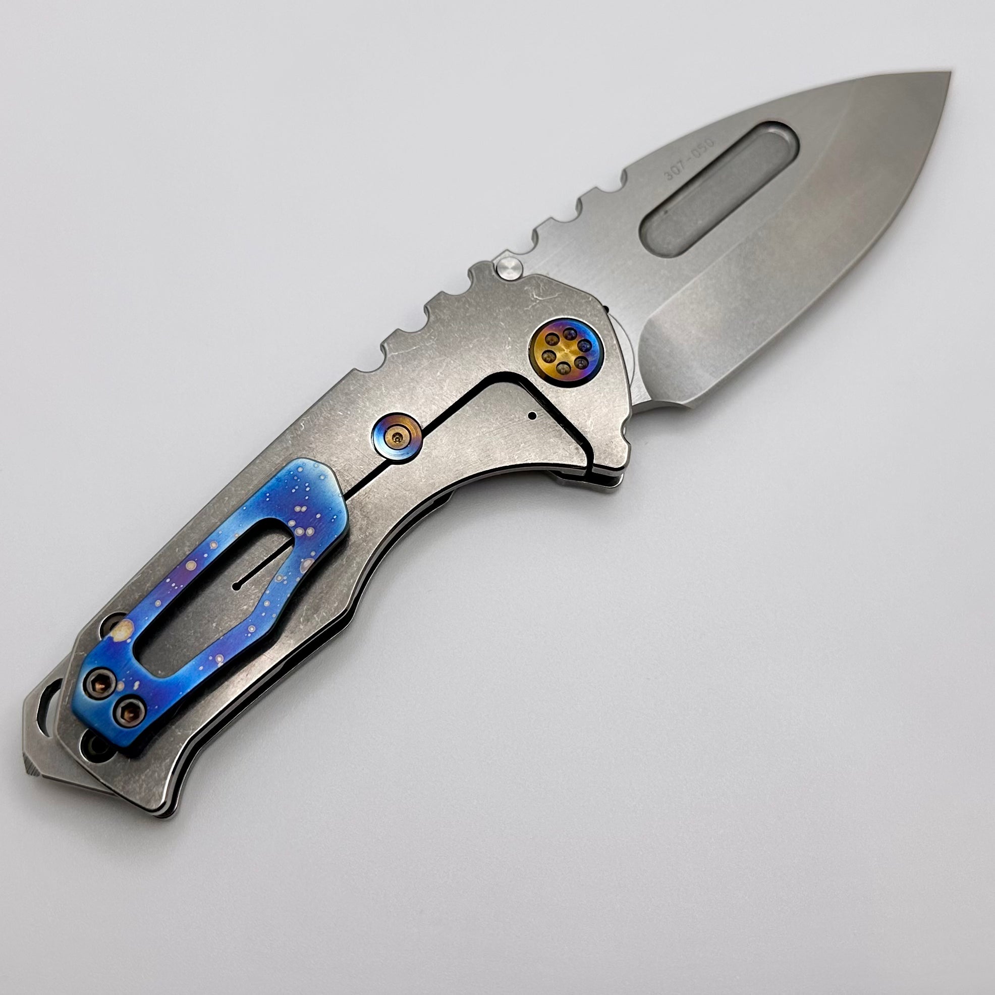 Medford Praetorian Genesis T S45 - Premium Drop Point Knife with Flamed Hardware & Galaxy Clip