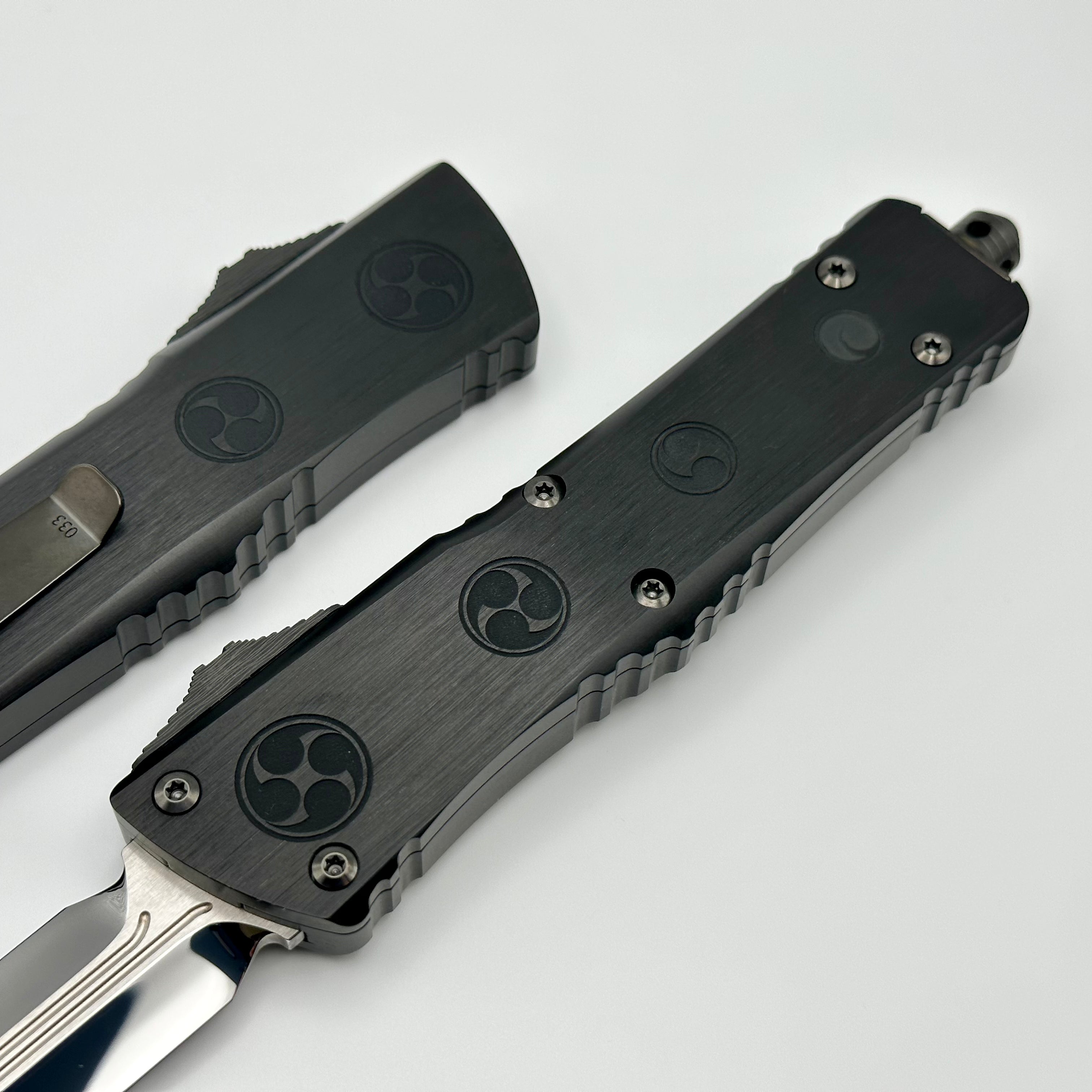 Marfione Custom Combat Troodon O-YARI Premium Tactical Knife with Mirror Polished Blade & Carbon Fiber Accents