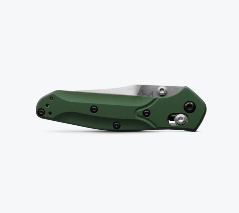 Premium Benchmade Mini Osborne | Green Aluminum & S30V Blade | Ultimate Compact EDC