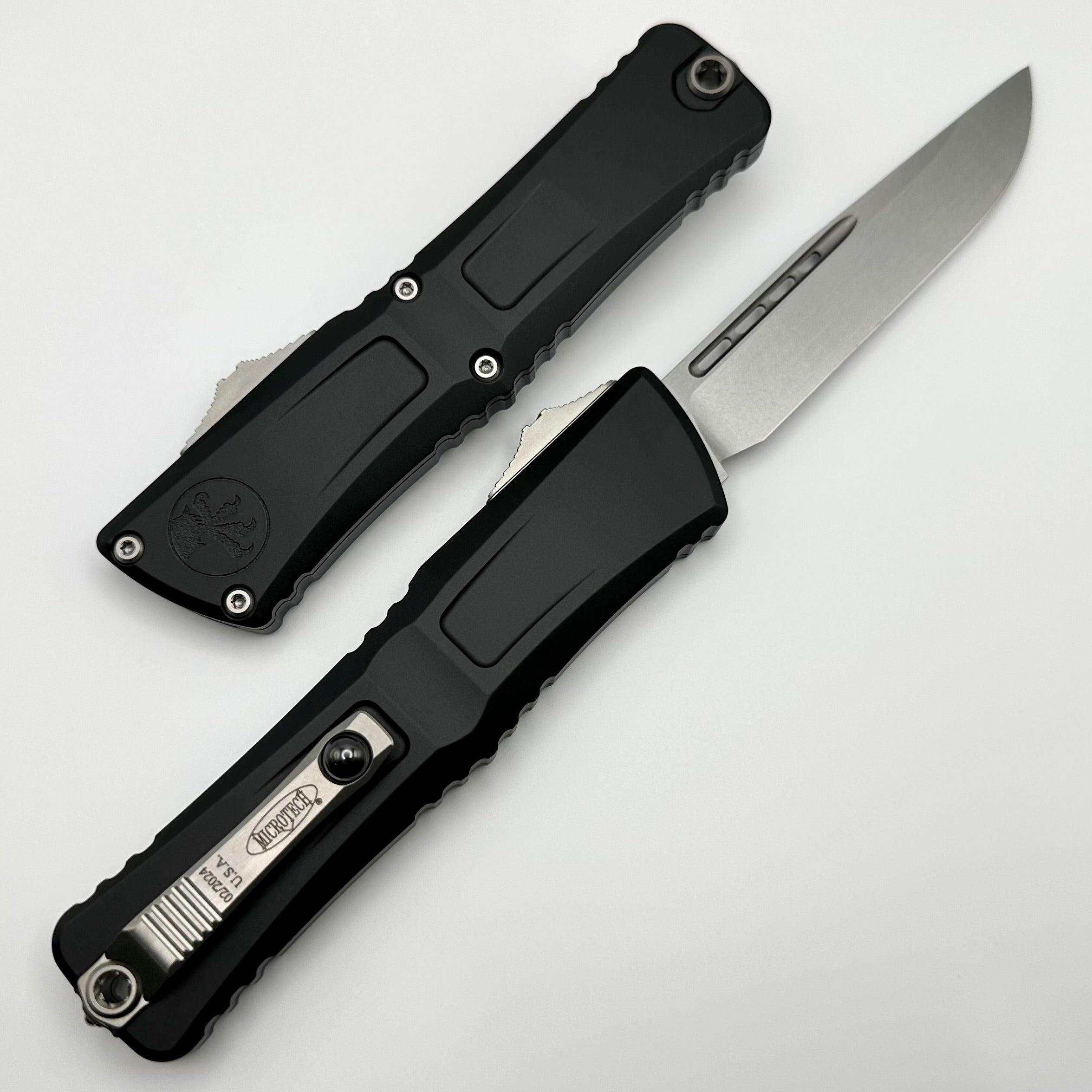 Premium Microtech Combat Troodon Gen III Tactical Knife - Stonewash Blade & Black Handle