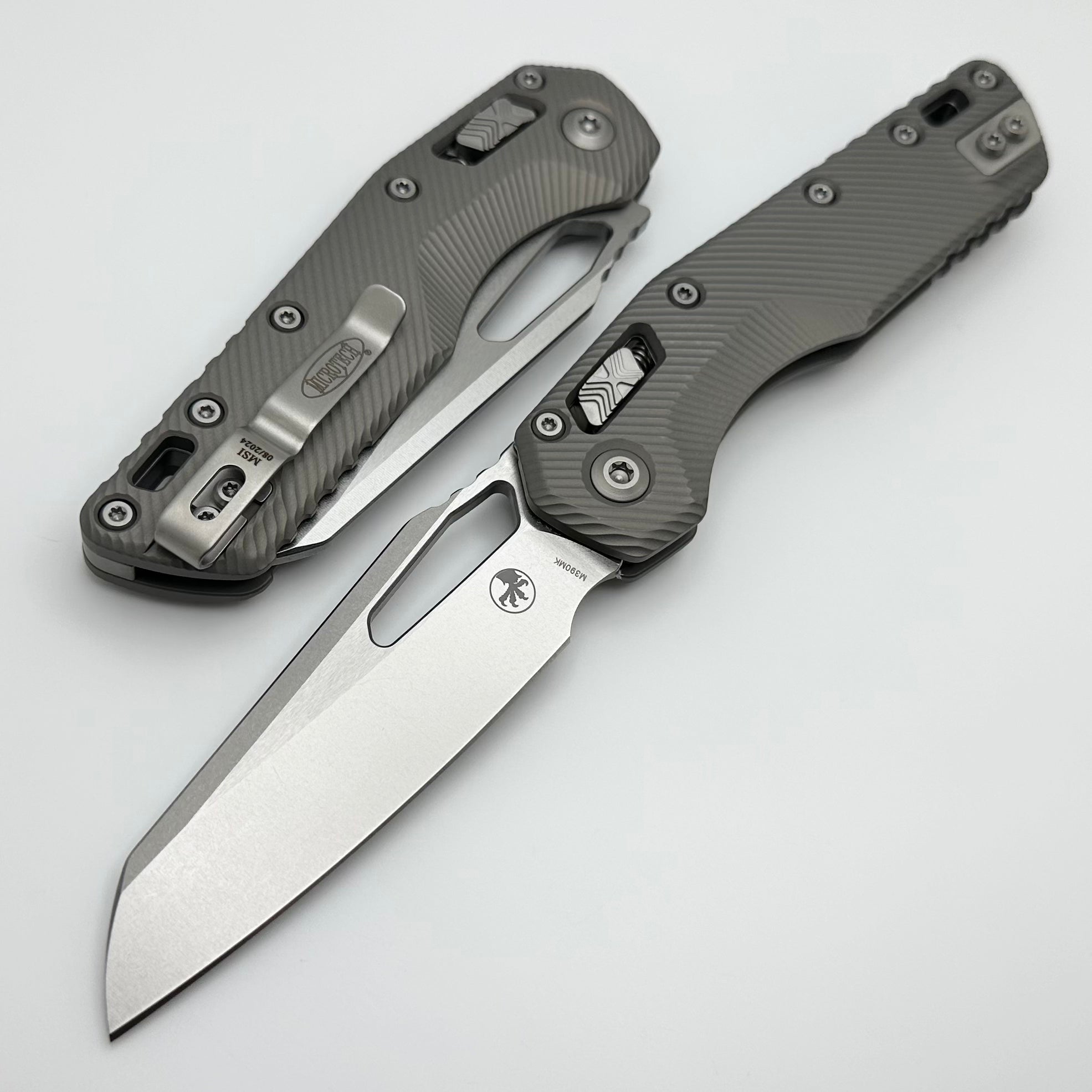 Microtech MSI RAM LOK Premium Folding Knife - M390MK Steel, Fluted Handle