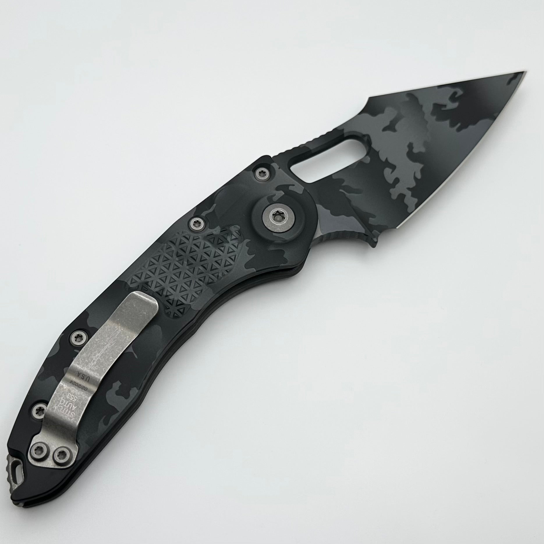 Premium Microtech Borka Stitch Auto Knife - Urban Camo Edition (Pre-Owned)