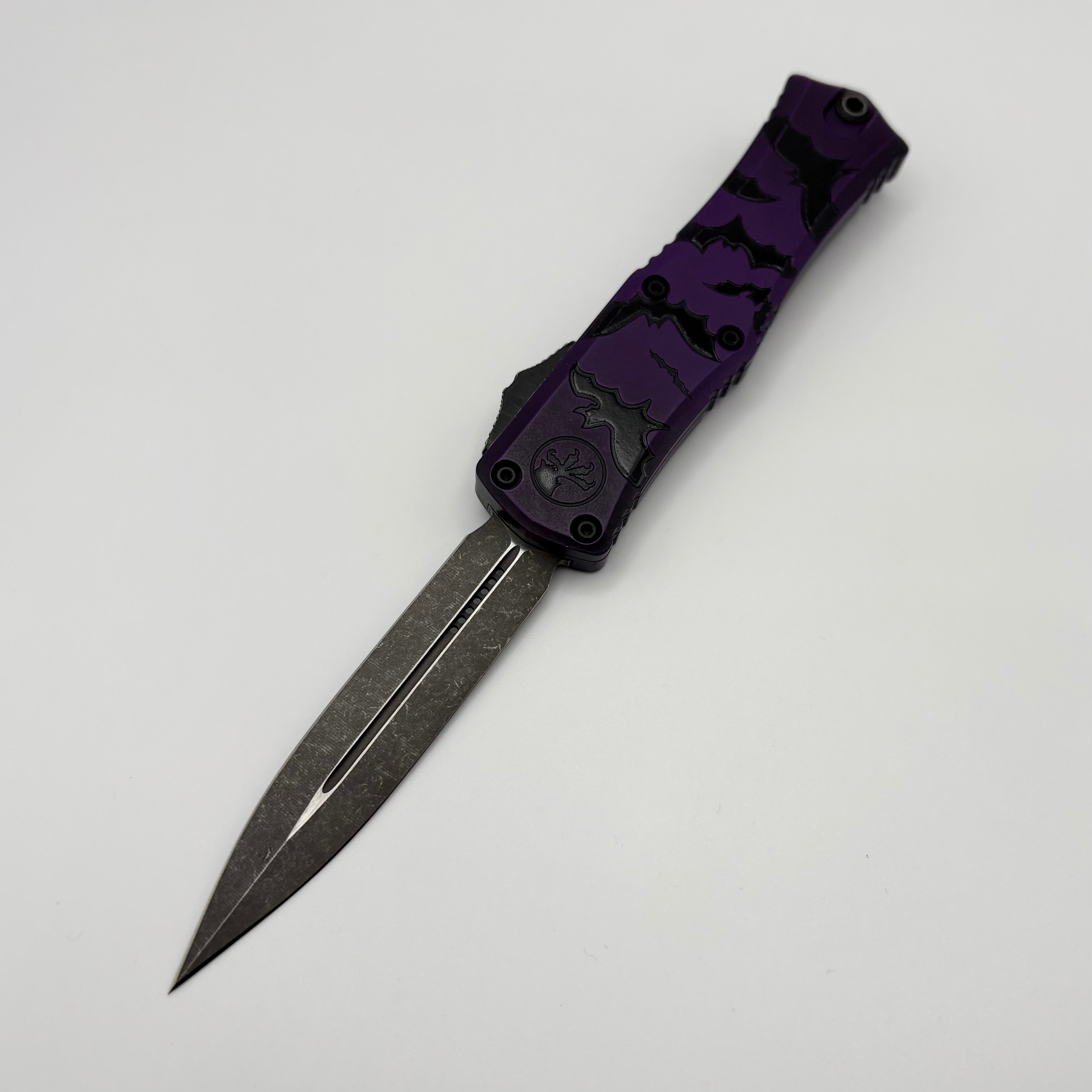 Premium Pre-Owned Microtech Mini Hera Bats Halloween D/E M390MK Signature Series Knife