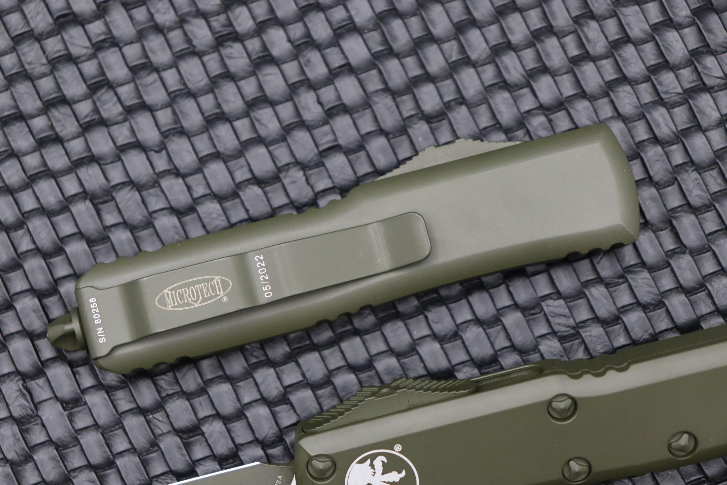 Microtech UTX-85 Double Edge Cerakote OD Green Premium EDC Knife