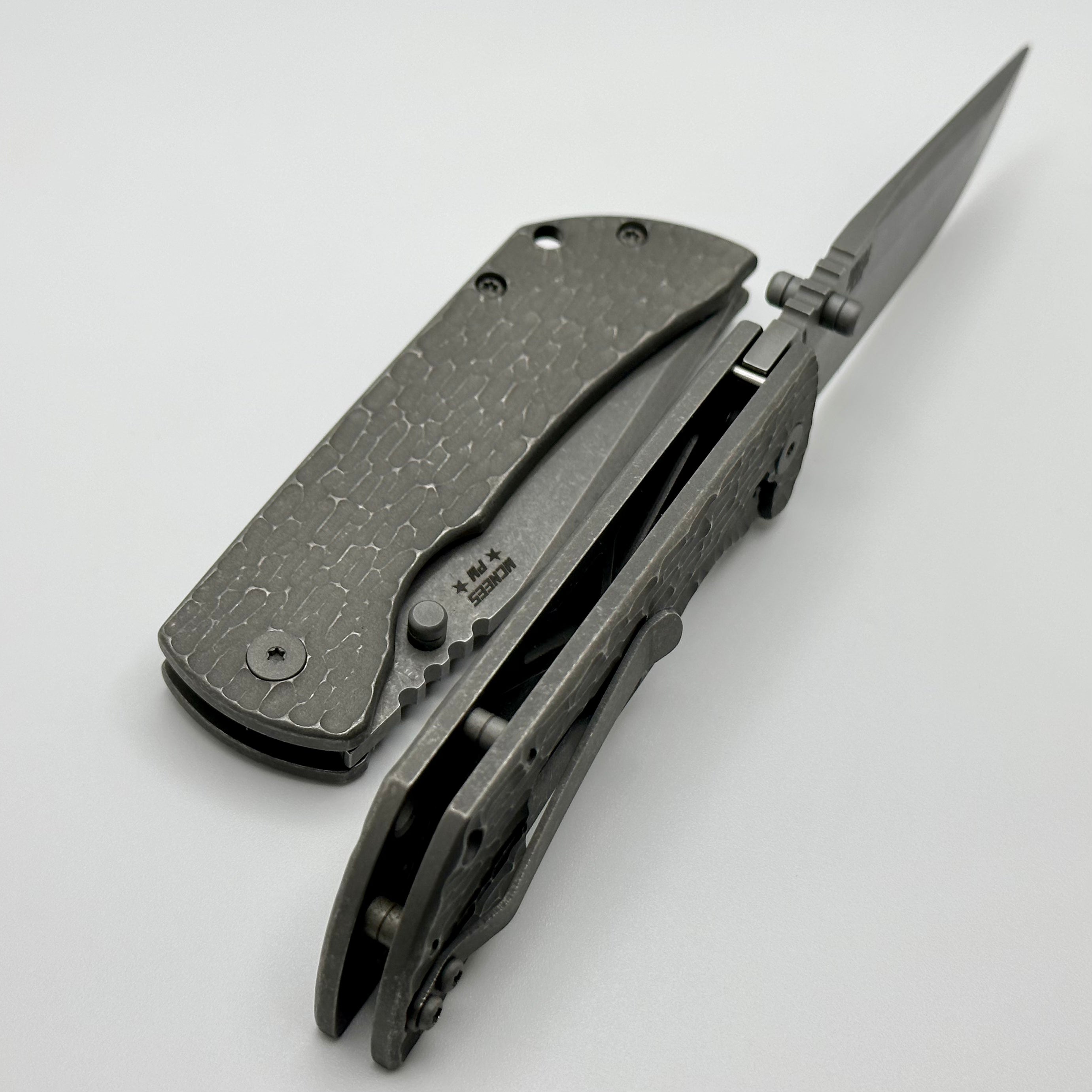 McNees Mac 2 3.5 Premium EDC Knife - Jigged Atomic Handle, Stonewash MagnaCut Blade (One Per Household)