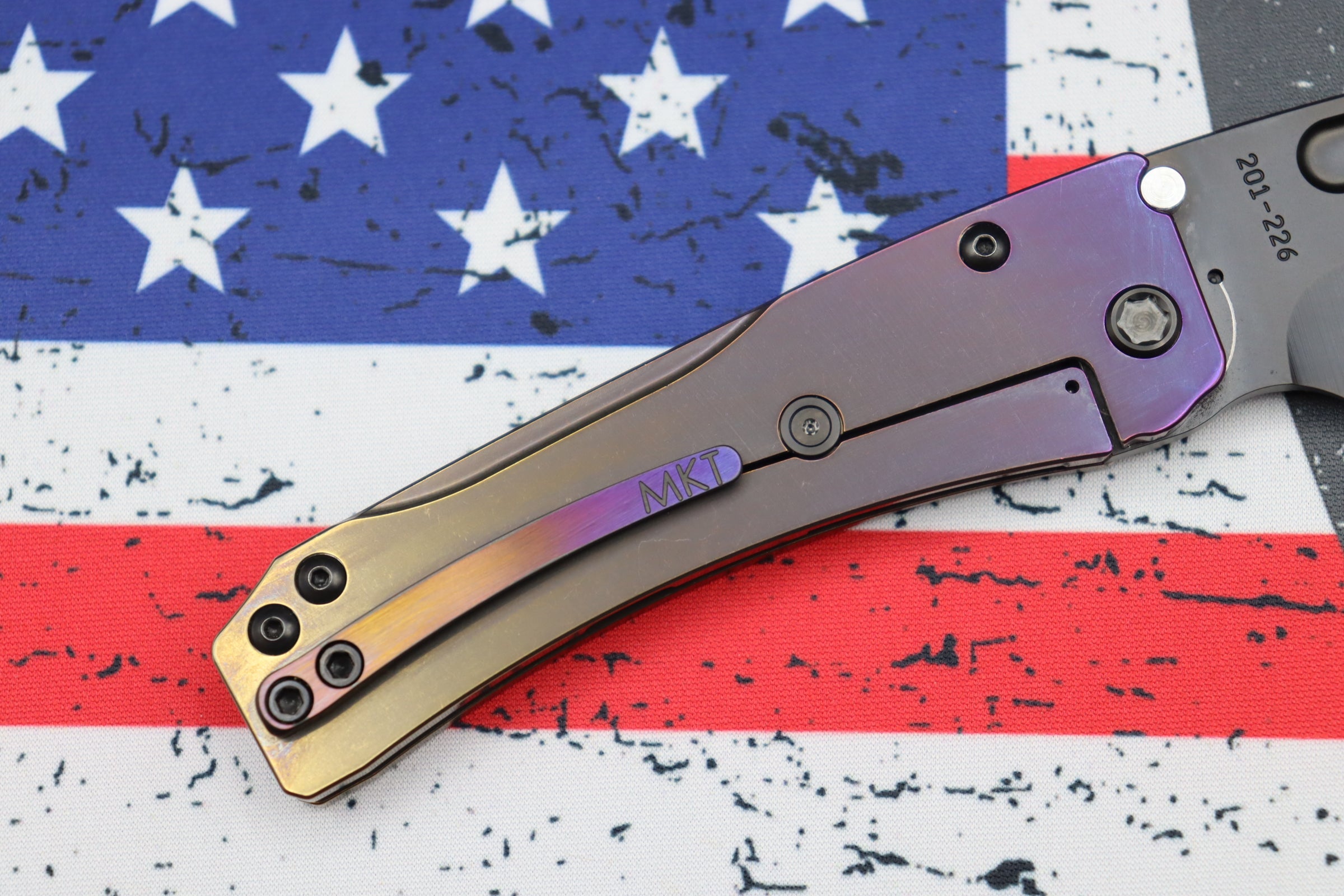 Medford Slim Midi Tanto EDC Knife - Premium S35VN Blade with Bronze/Violet Fade Handles