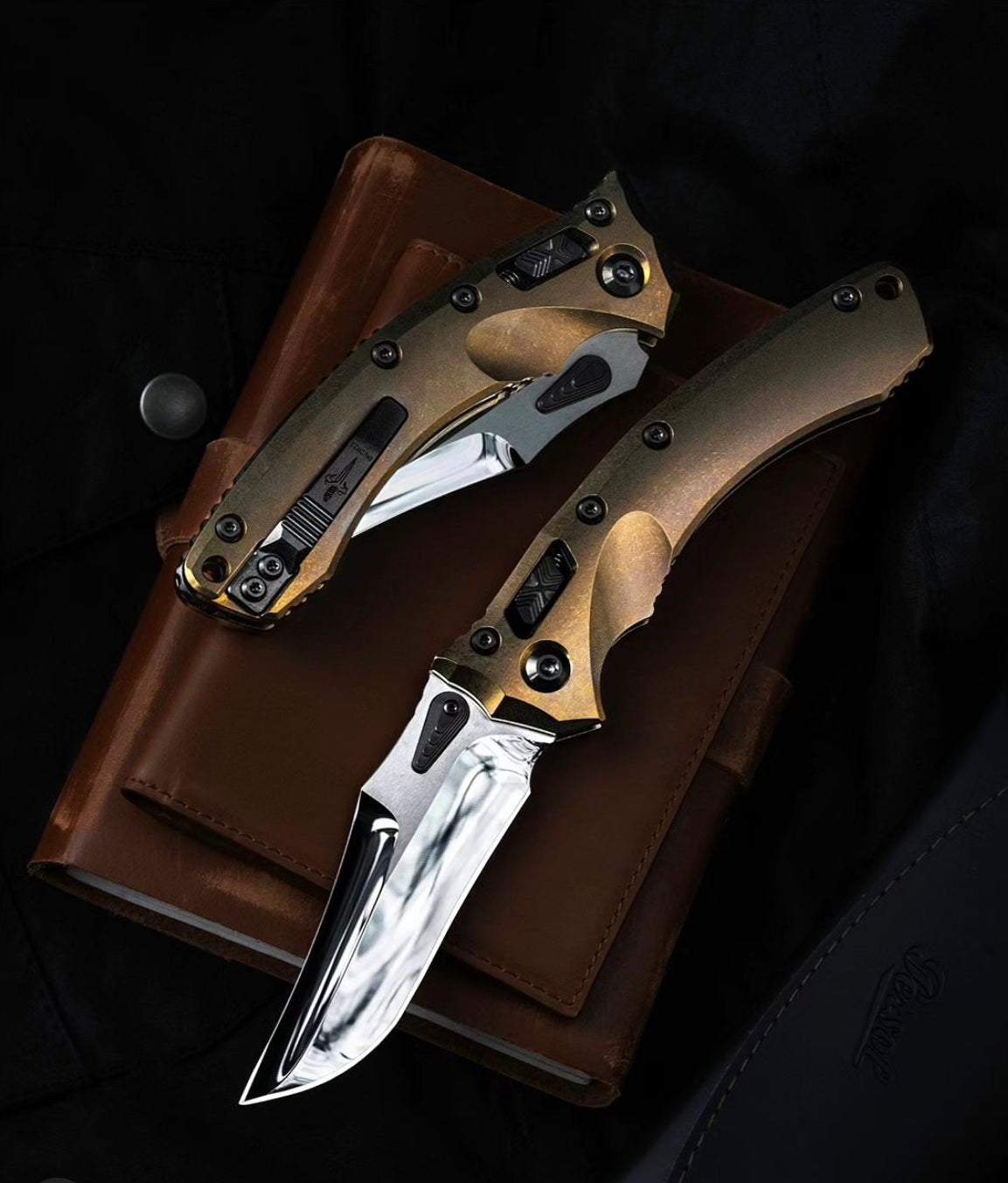 Marfione Custom Amphibian RAM-LOK Ultimate Edition - Mirror Polish M390 & Bronze Titanium