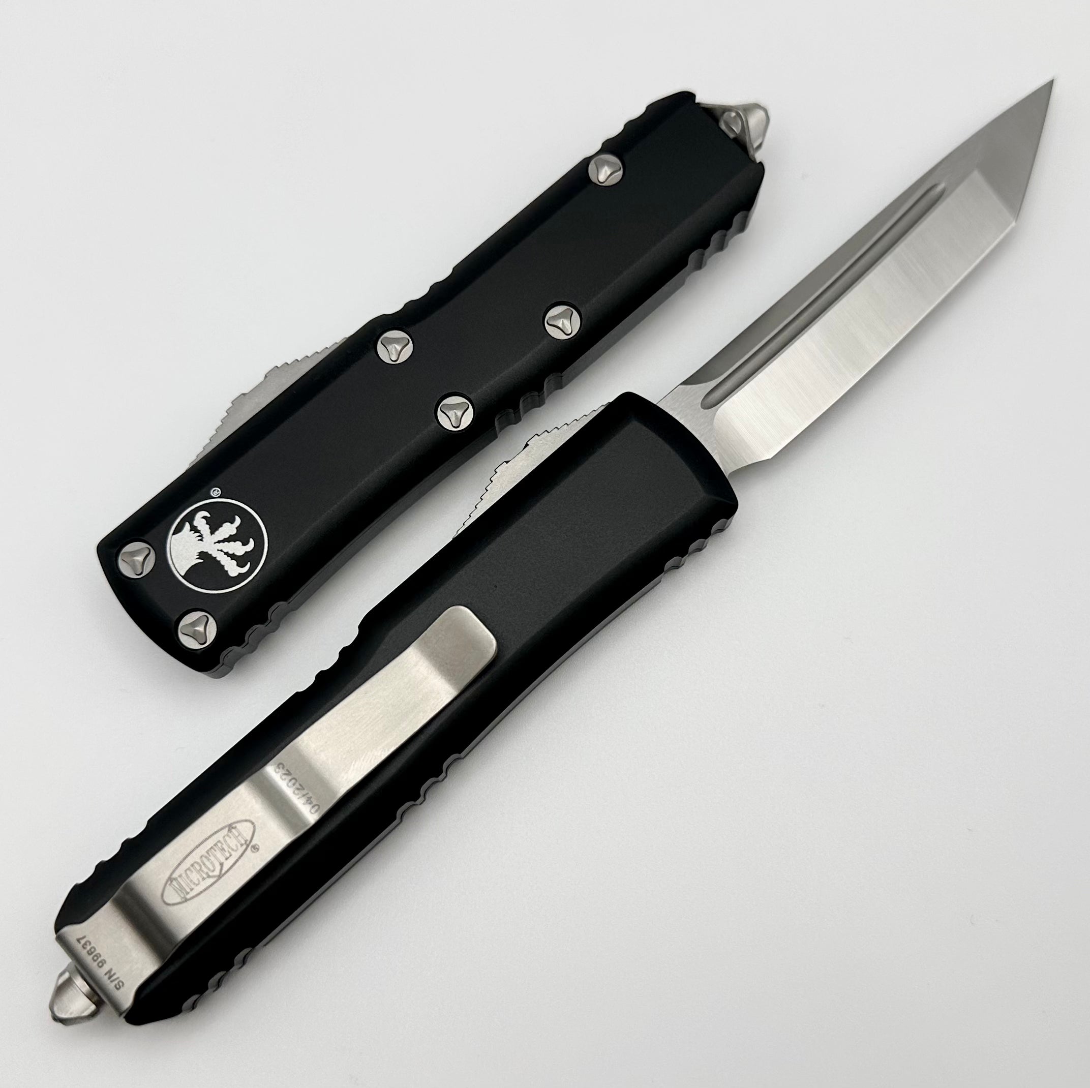 Premium Microtech UTX-85 Tanto EDC Knife - Satin & Black