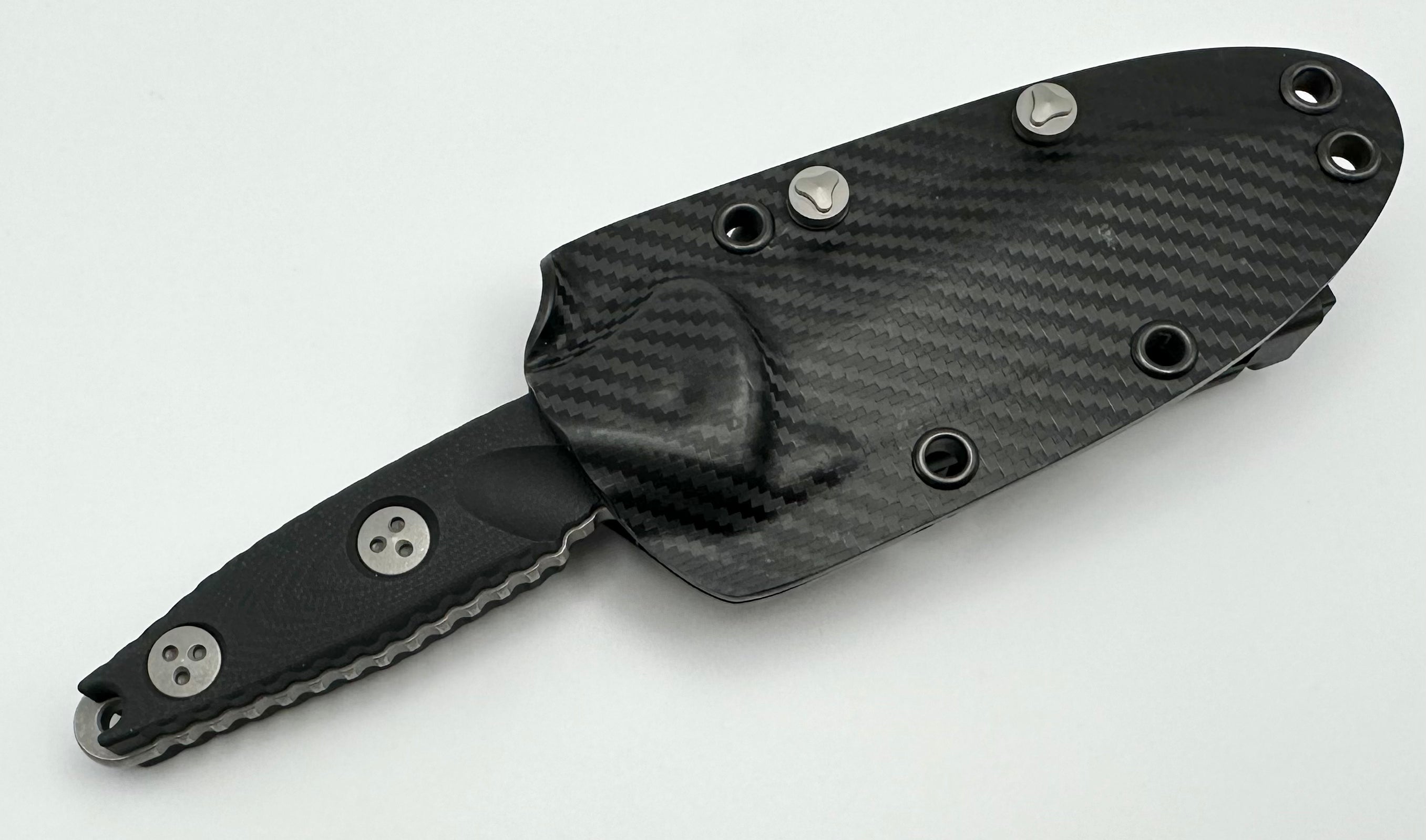 Microtech Socom Alpha Mini Tactical Fixed Blade Knife - Apocalyptic Finish