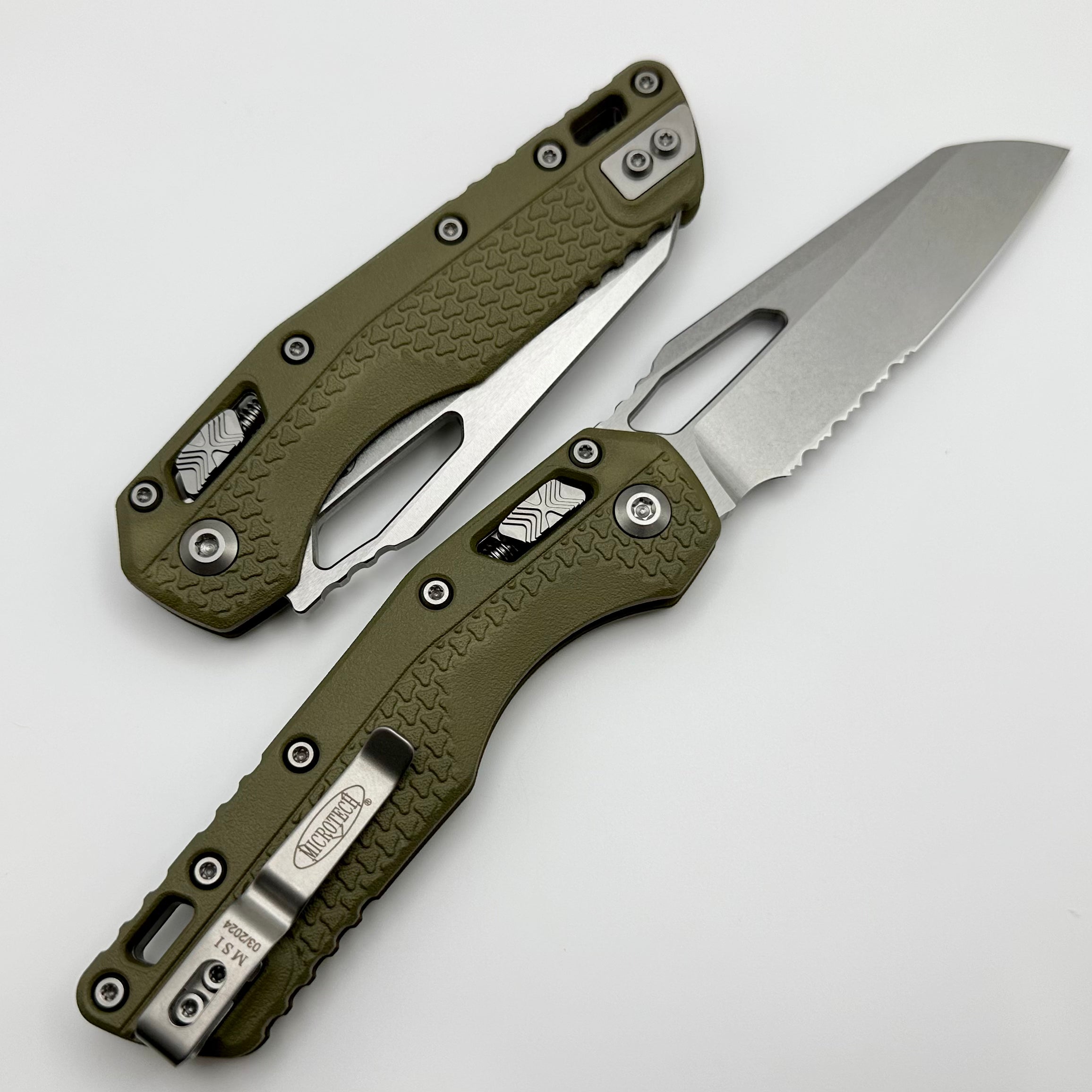 Microtech MSI RAM LOK Premium Folding Knife - OD Green Polymer & M390MK Steel