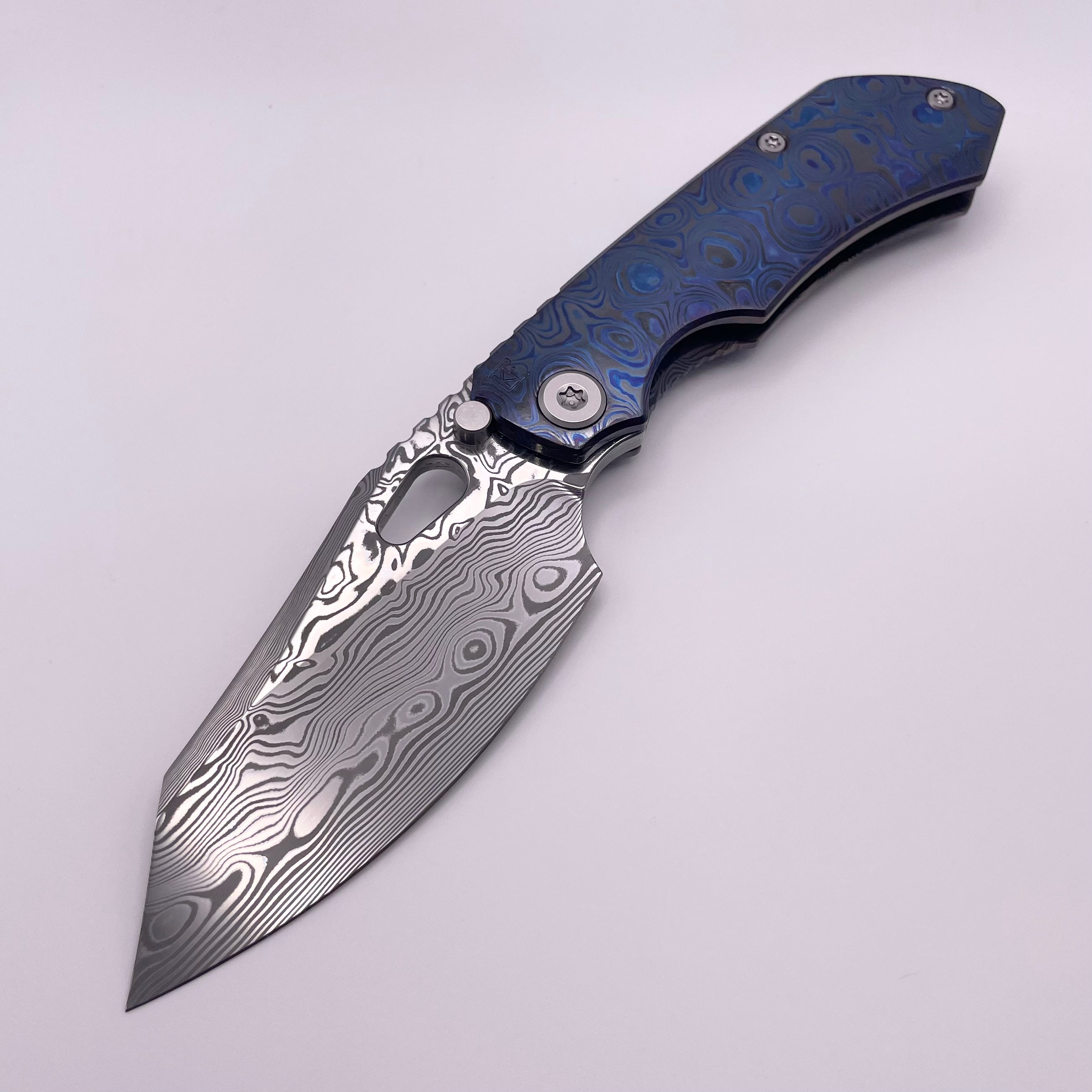 Premium BLEMISH Custom Knife Factory Rotten Design Evo 4.0 - Ultimate Zircuti & Damasteel Edition