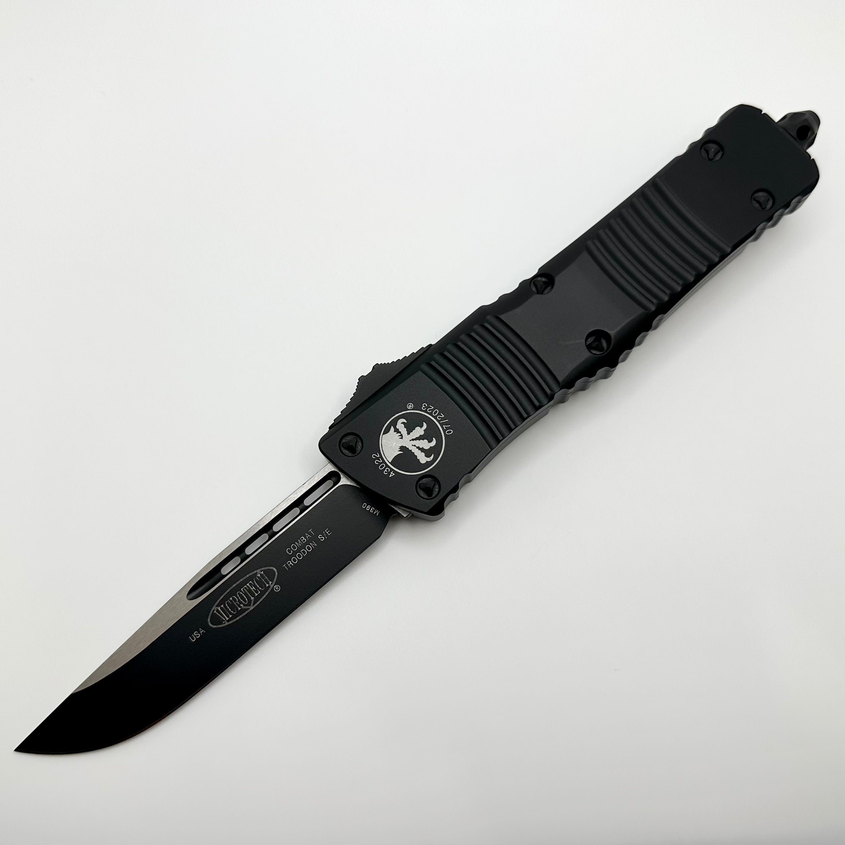 Microtech Combat Troodon Tactical OTF Knife - Pre-Owned Black Edition