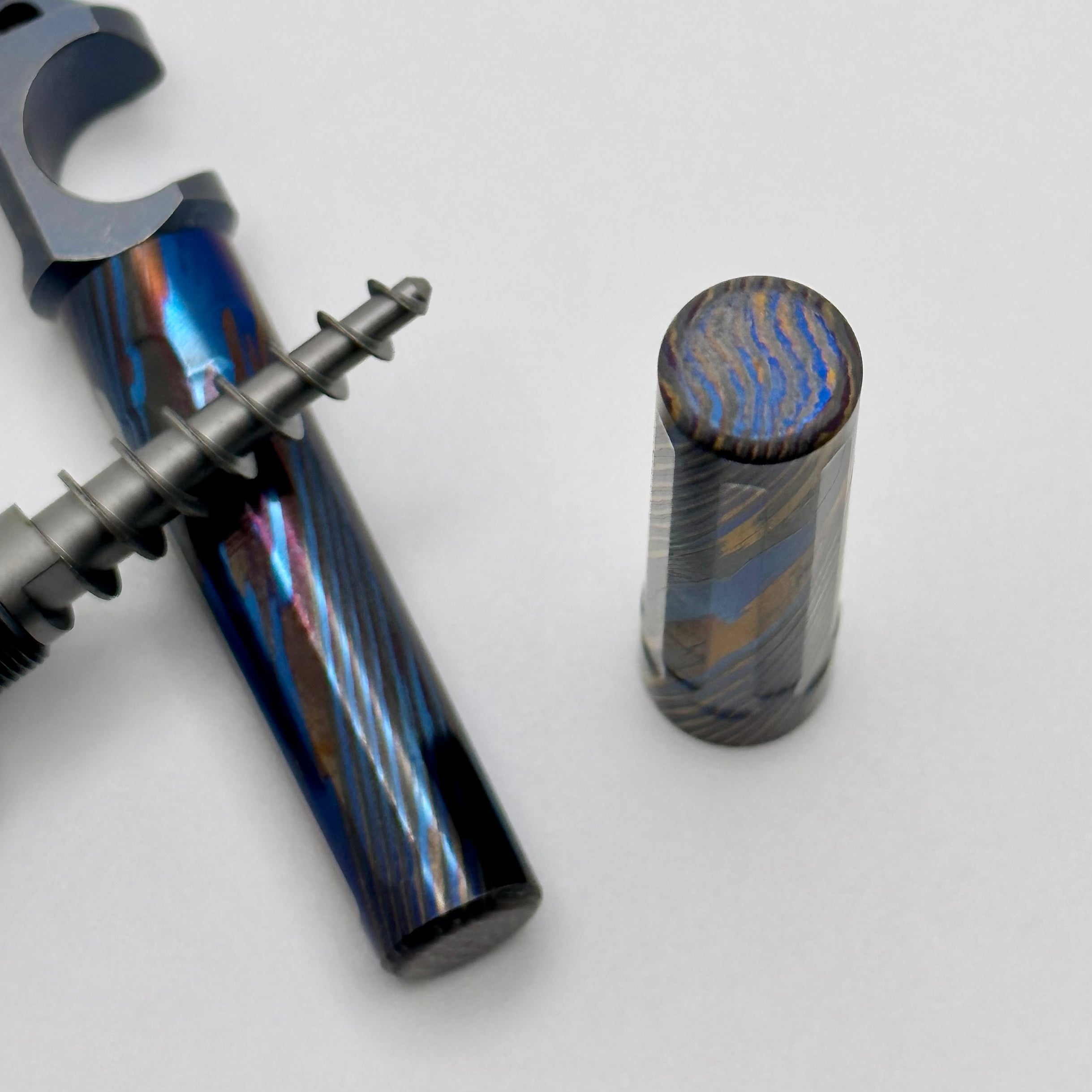 Premium ZircuTi & Titanium Corkscrew Bottle Opener by Custom Knife Factory
